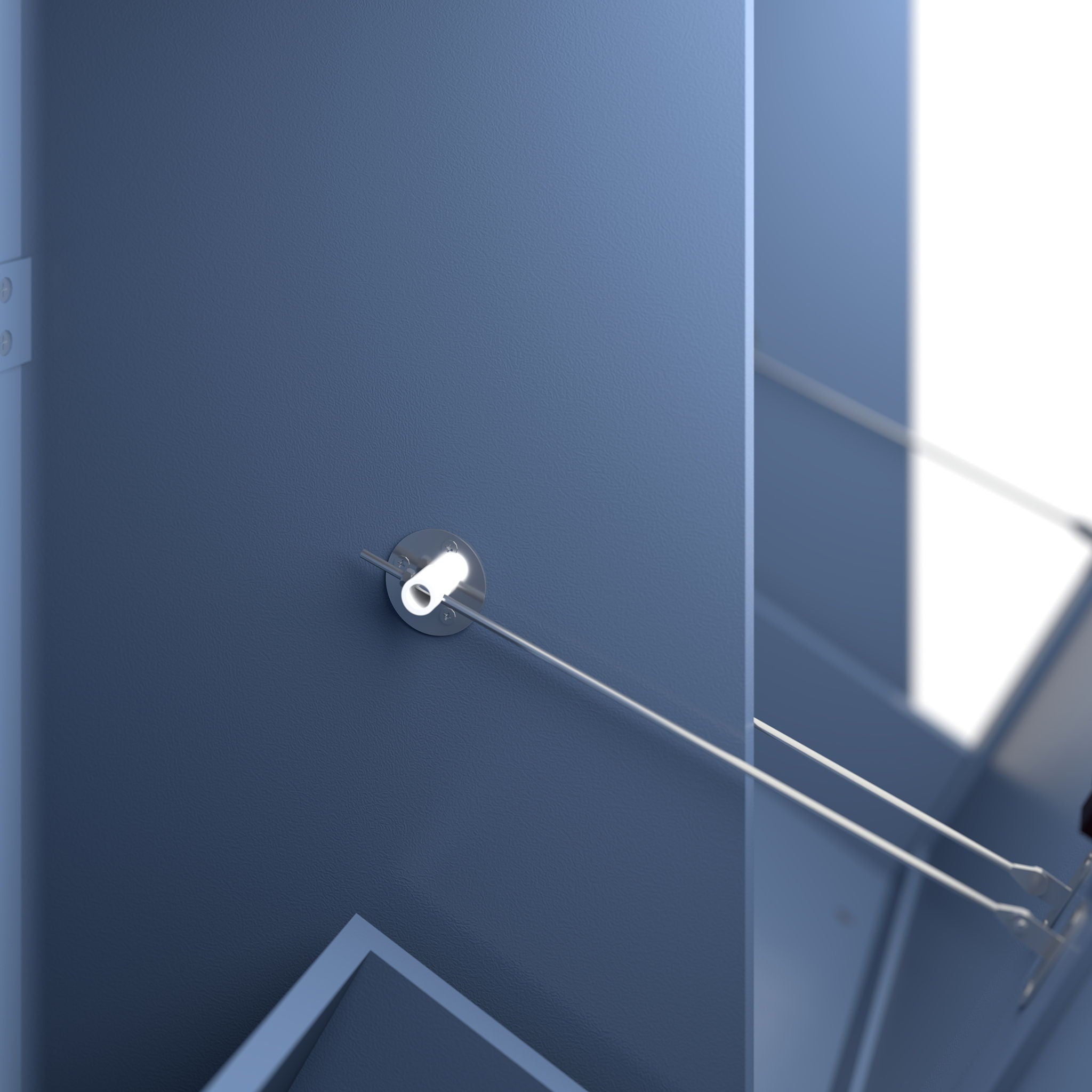 Double Tilt Out Trash Cabinet With Hideaway Drawer And Barn Door Style