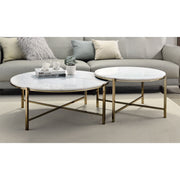 ACME Zaidee - Nesting Table Set - Champagne | Meri Furniture
