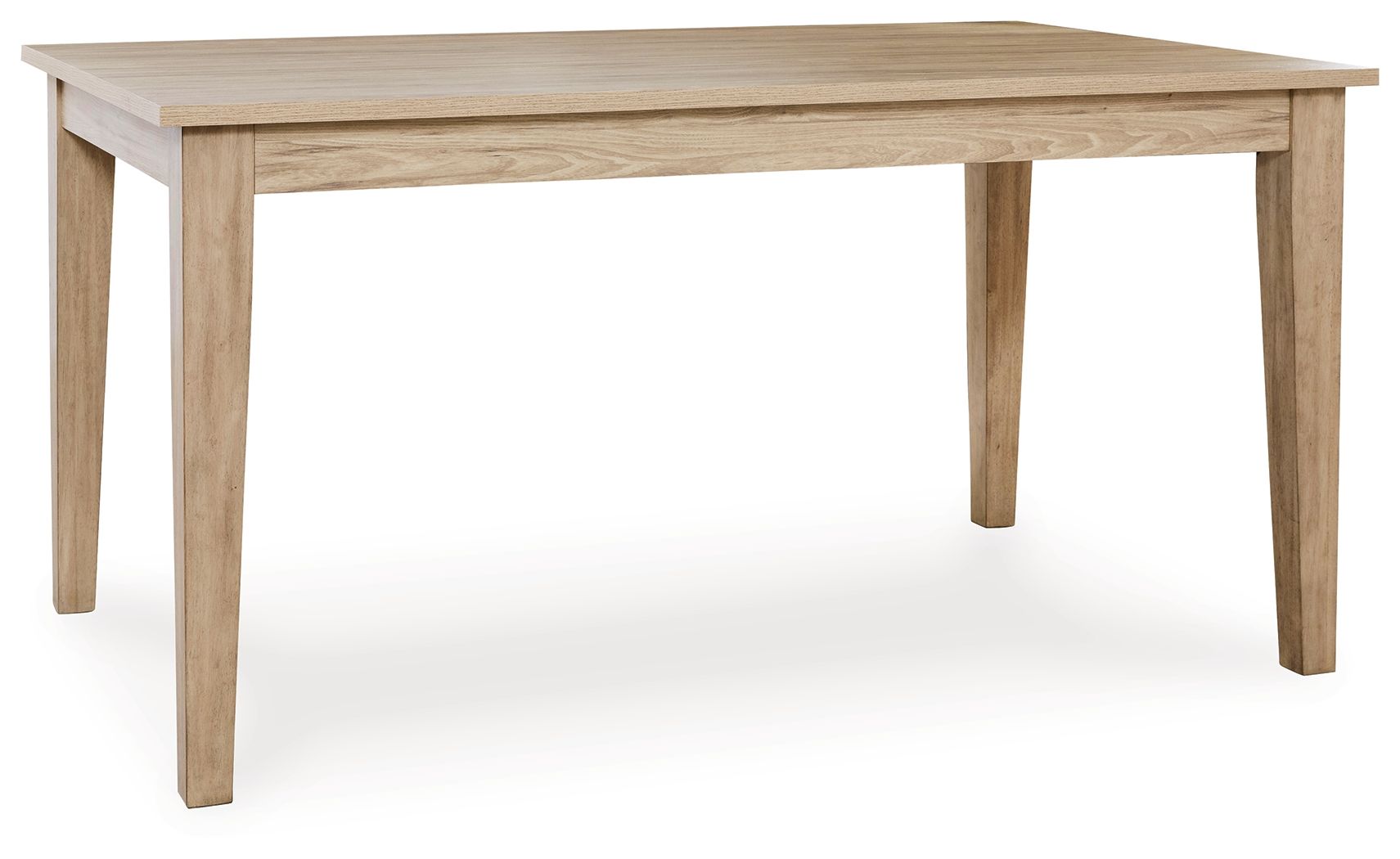 Signature Design by Ashley® Gleanville - Light Brown - Rectangular Dining Room Table | Meri Furniture