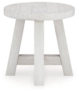 Signature Design by Ashley® Jallison - Off White - Round End Table | Meri Furniture