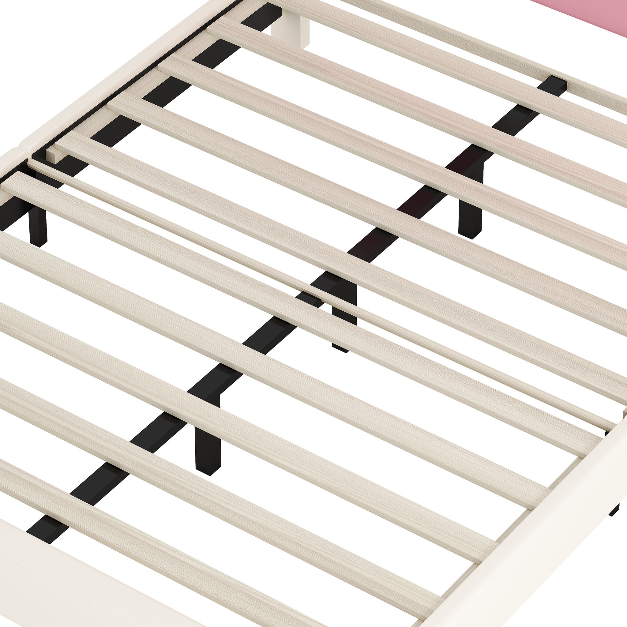 Upholstered Princess Platform Bed With Crown Headboard