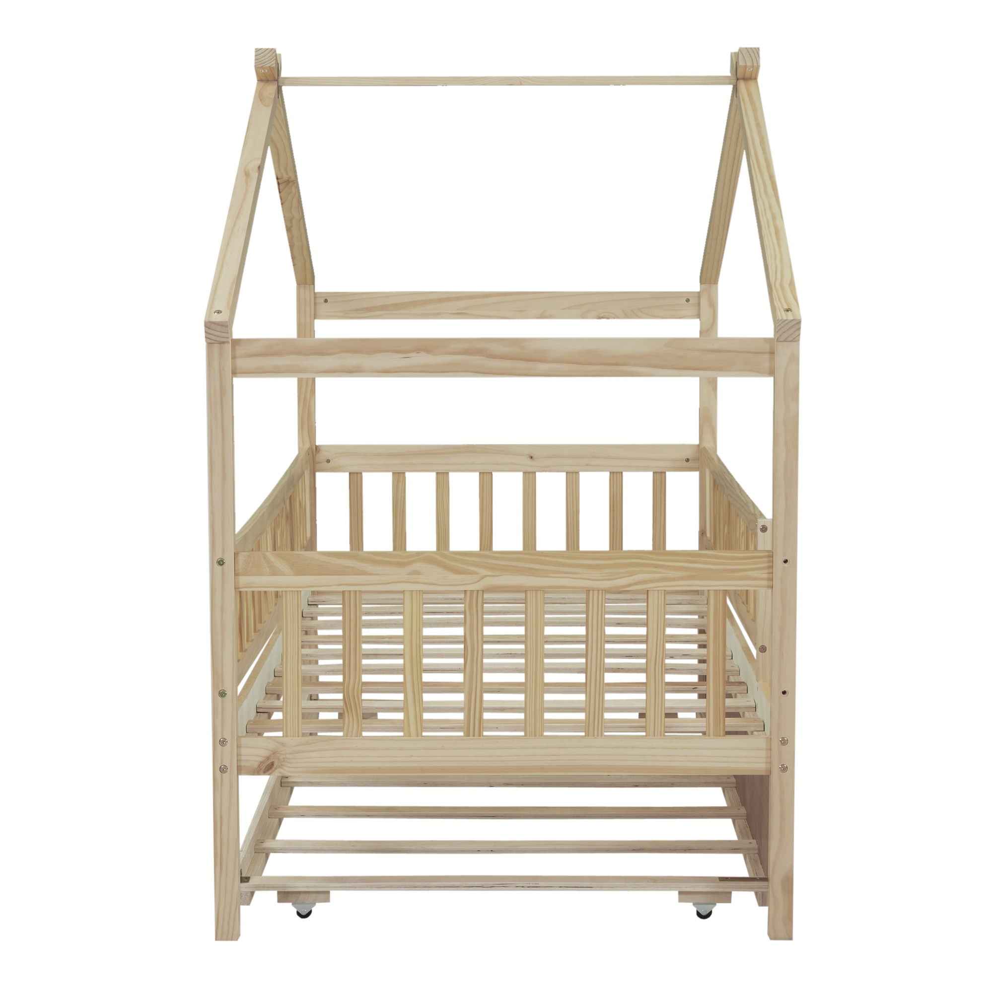 Creativity House Bed With Twin Size Trundle