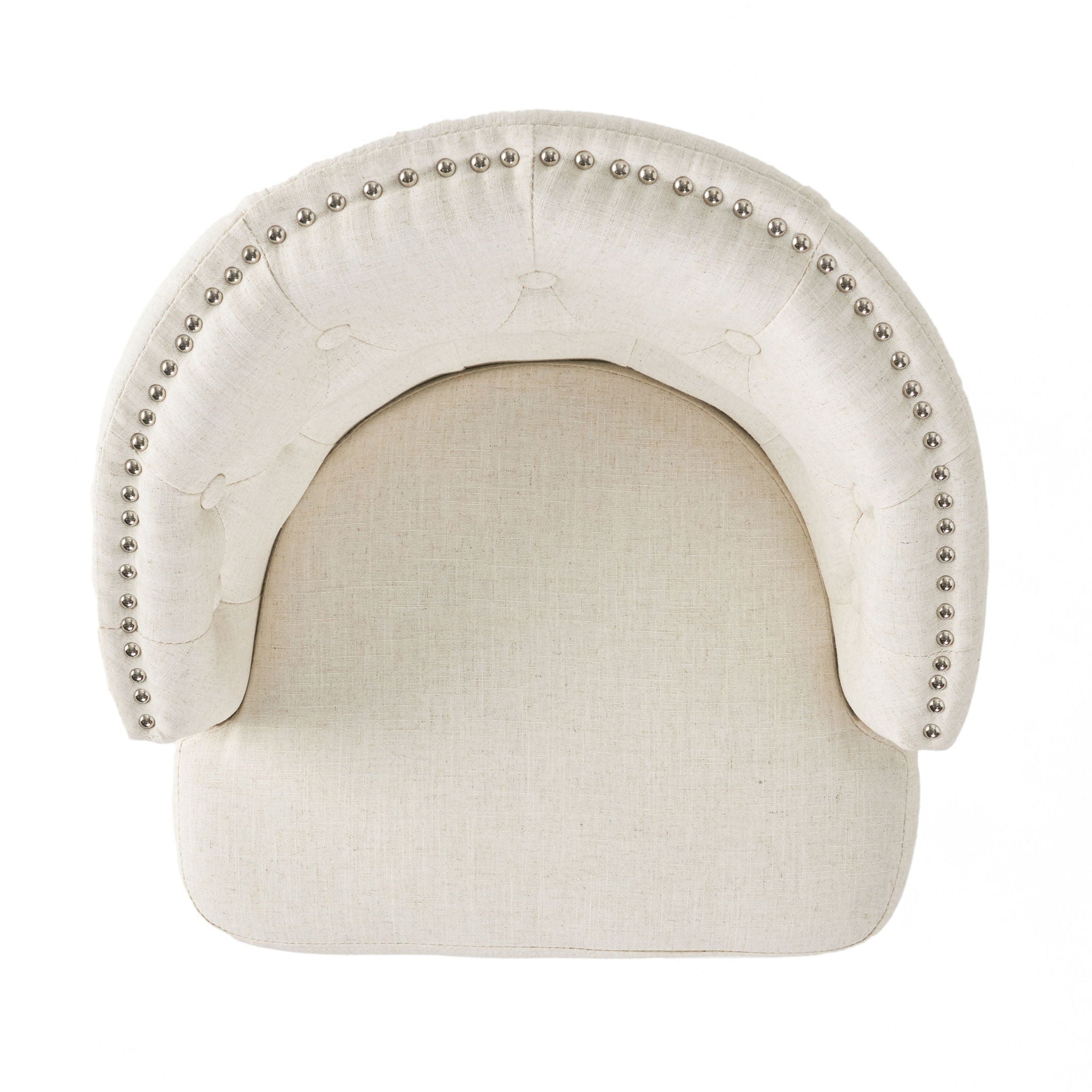 360 Degree Swivel Bar Stool With Stunning Nailhead Trim (Set of 2)