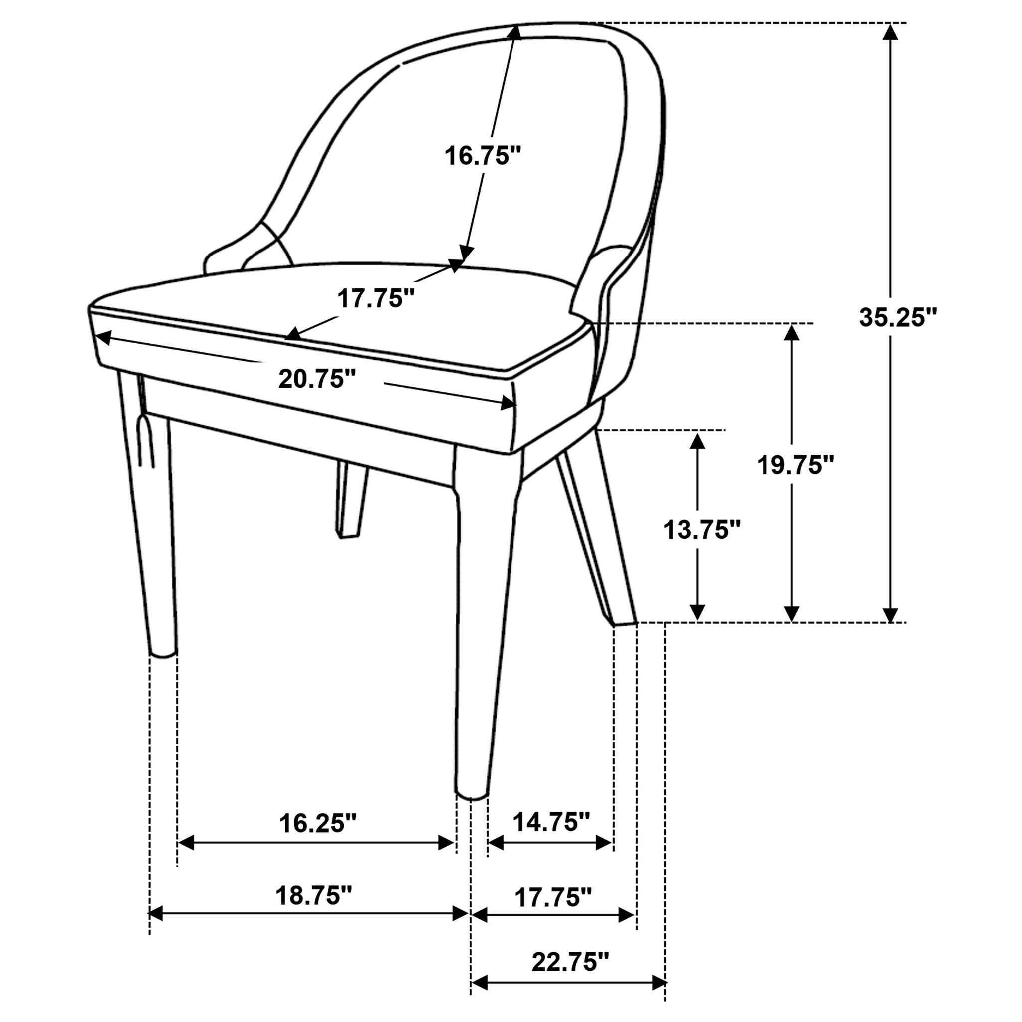 Blakely - 7 Piece Rectangular Dining Set With Extendable Table Upholstered Chairs - Ash Brown