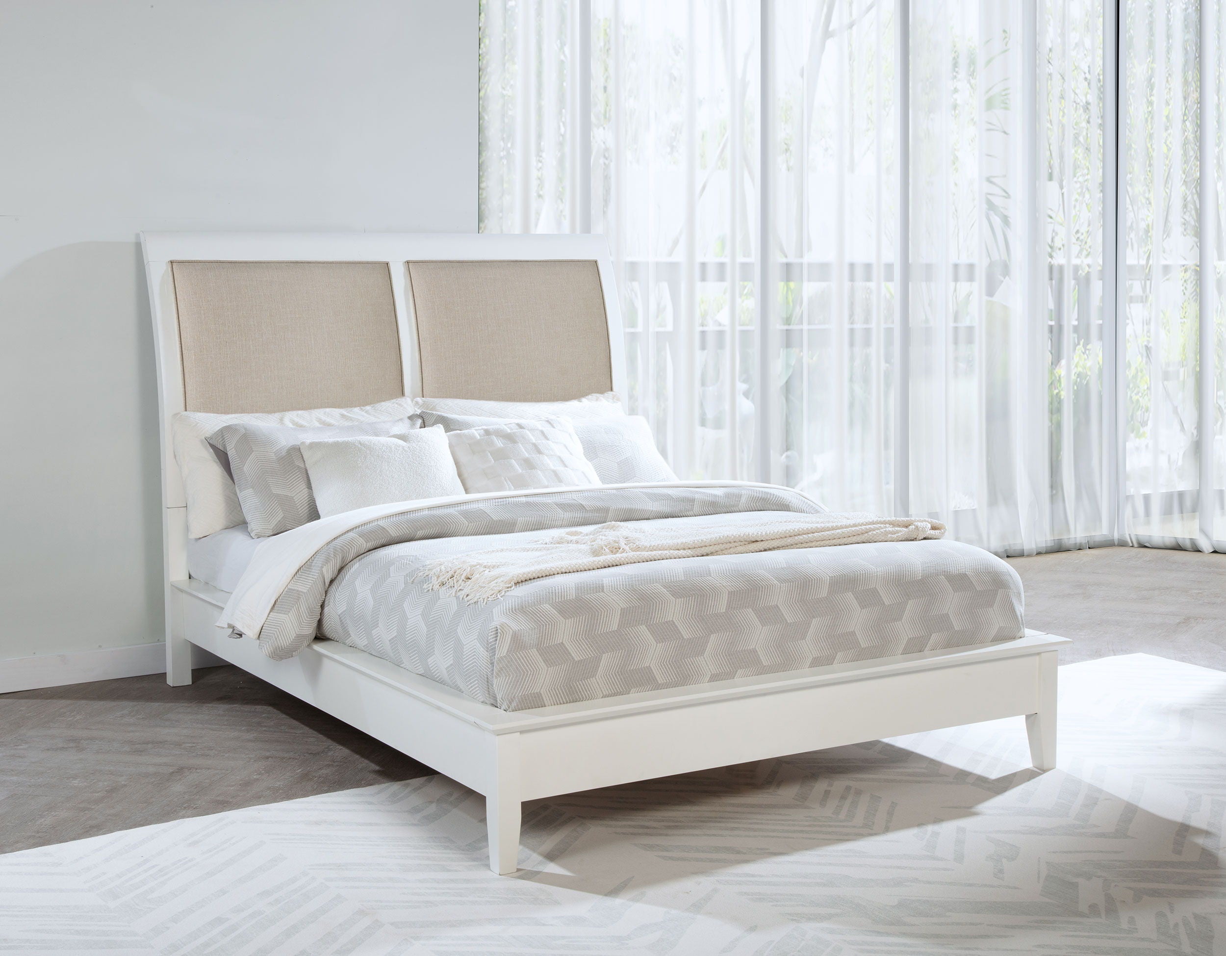 Coaster Fine Furniture Bexhill - 56" Upholstered Panel Bed | Meri Furniture