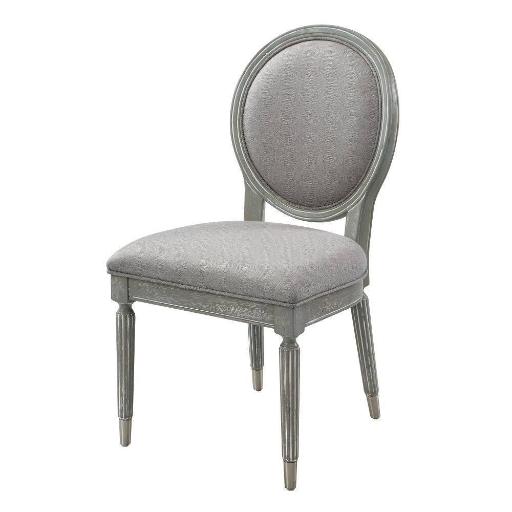 ACME Adalynn - Side Chair (Set of 2) - Gray | Meri Furniture