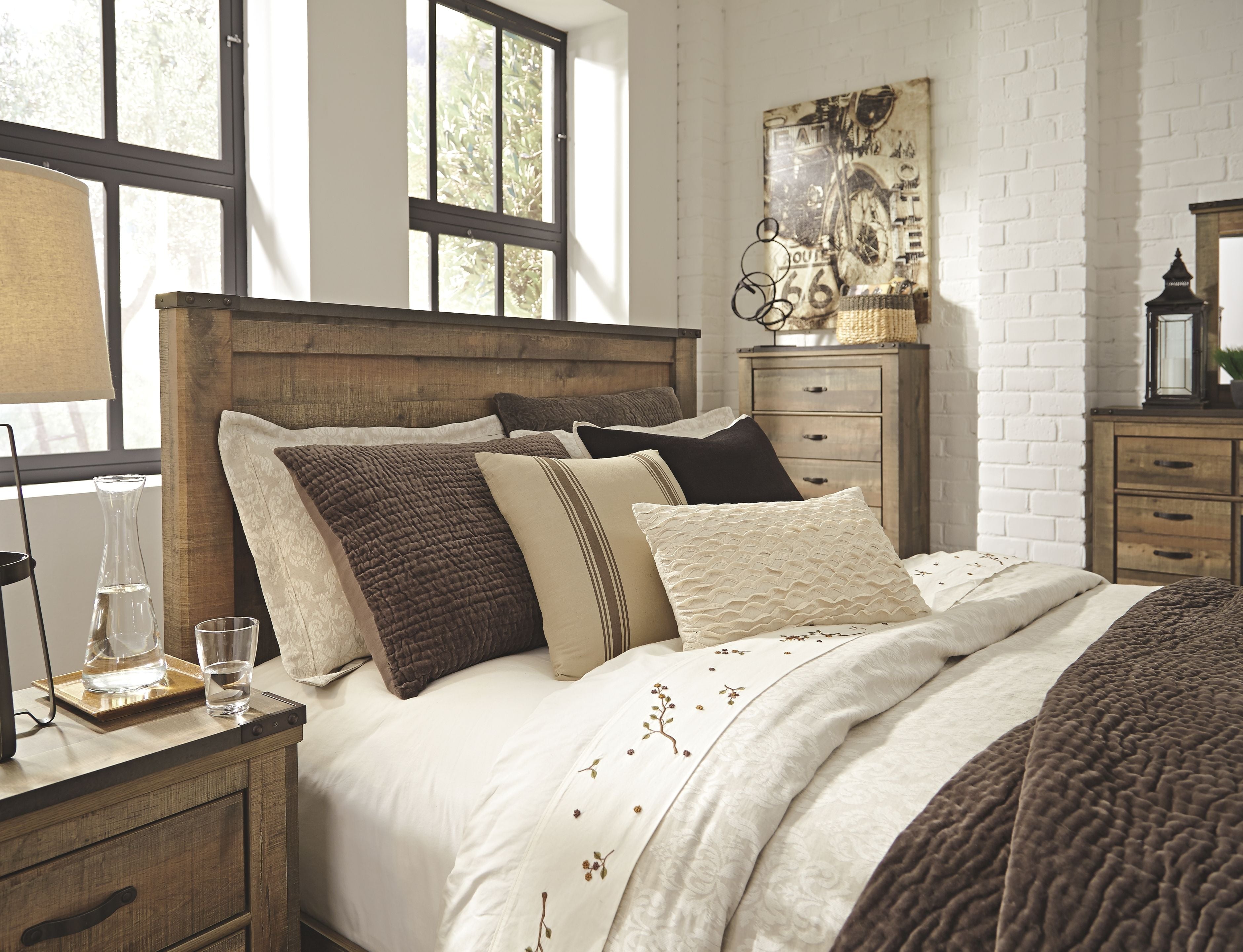 Signature Design by Ashley® Trinell - Panel Bed | Meri Furniture