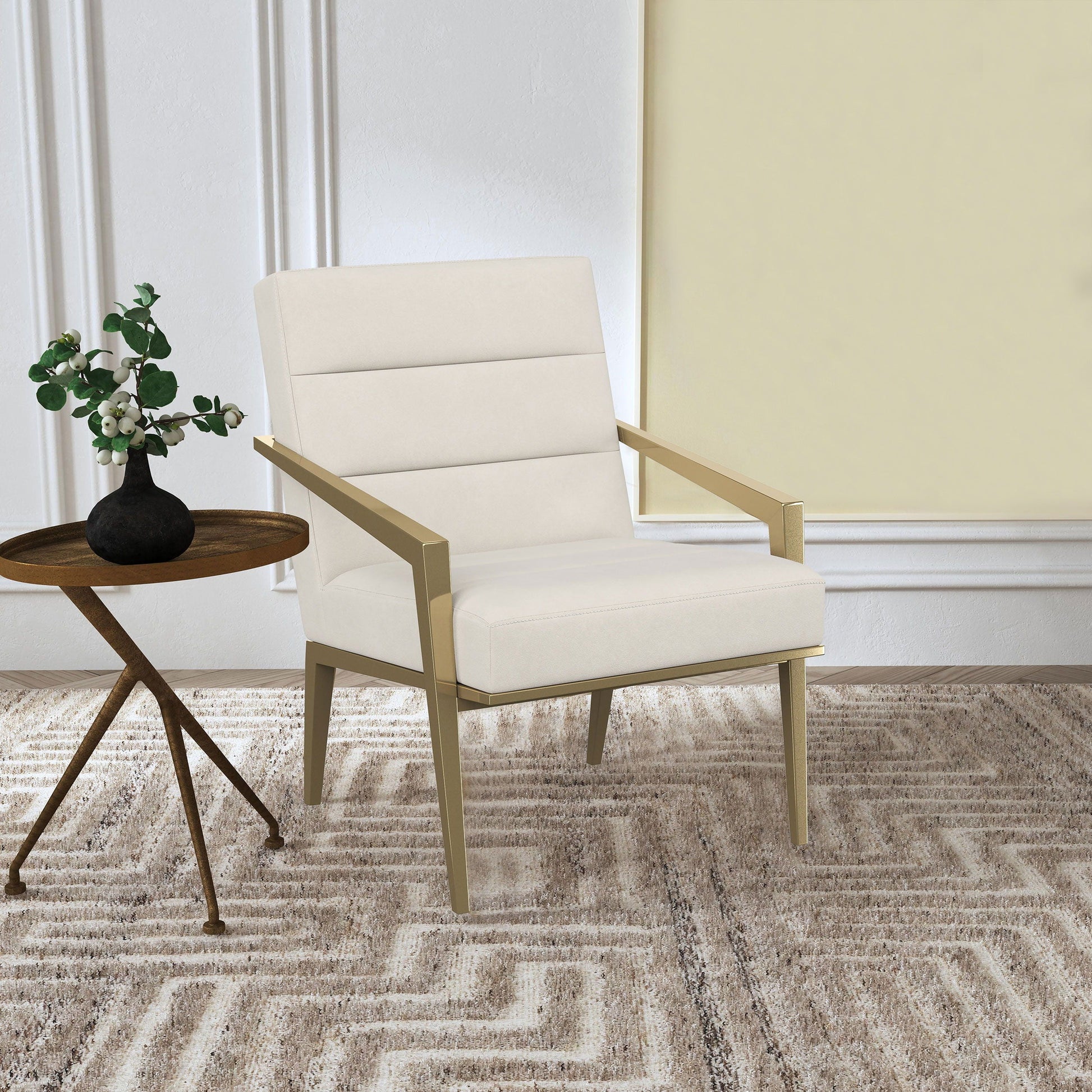 Coaster Fine Furniture Kirra - Upholstered Metal Arm Accent Chair | Meri Furniture