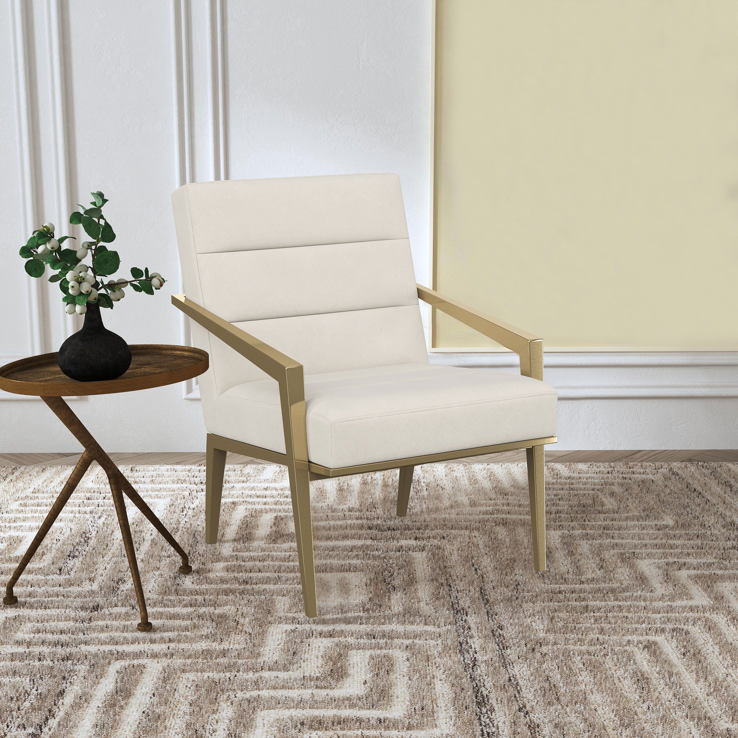 Coaster Fine Furniture Kirra - Upholstered Metal Arm Accent Chair | Meri Furniture