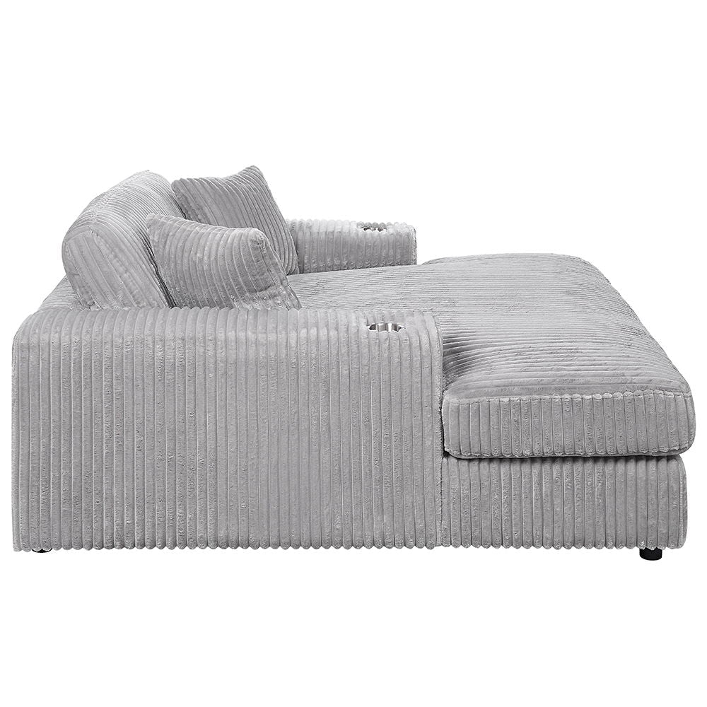 ACME Hilde - Chaise With 2 Pillows | Meri Furniture