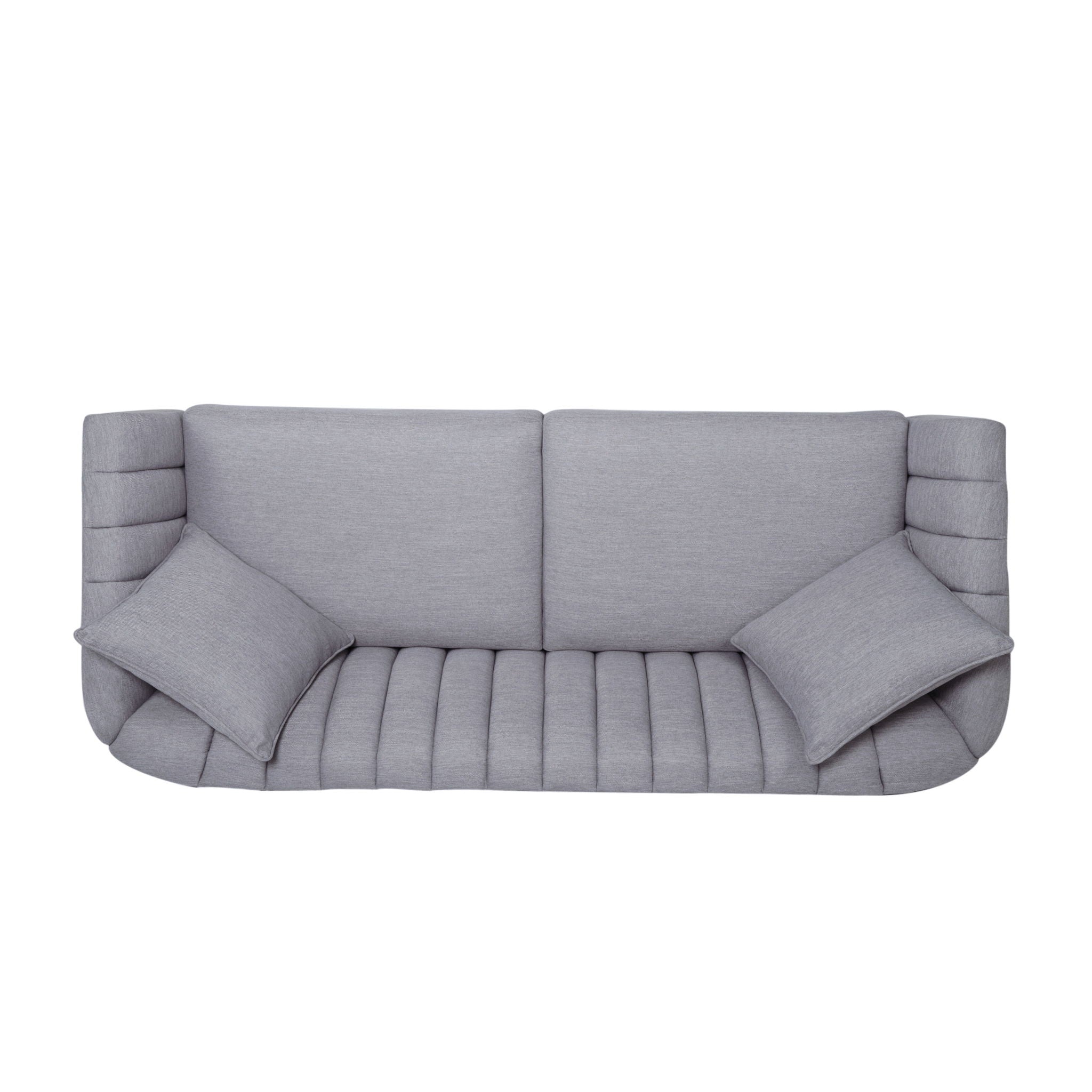 Contemporary 3 Seater Sofa With Plush Accents