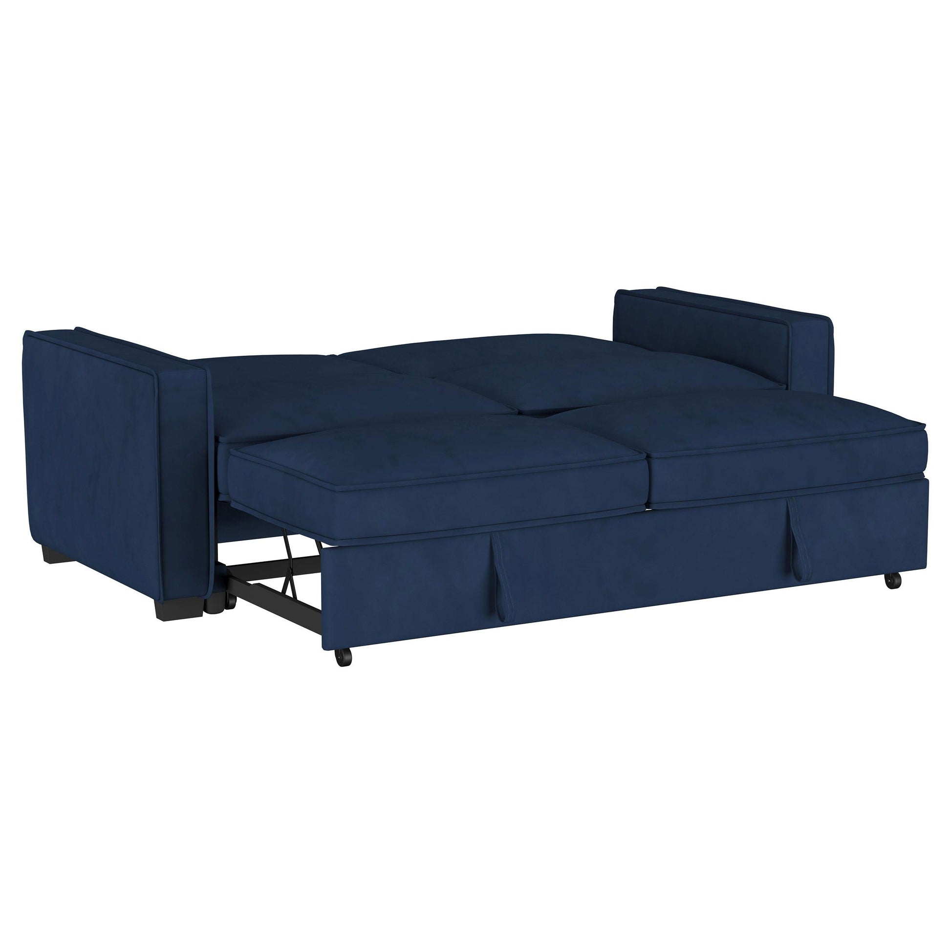 Coaster Fine Furniture Gretchen - Upholstered Convertible Sleeper Sofa Bed - Navy Blue | Meri Furniture
