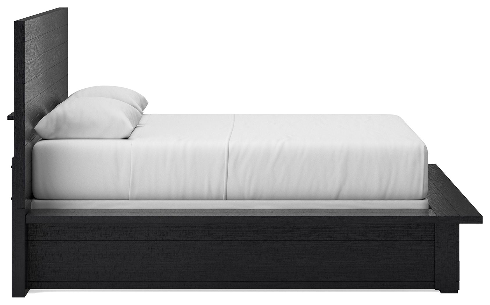 Londer - Queen Panel Bed - Black