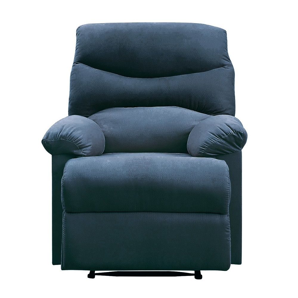 ACME The lovely Arcadia recliner offers comfort, style and value for any home. A smooth microfiber seat cushion provides relaxation from seat to toe with an easy to reach external handle for operating the reclining mechanism. | Meri Furniture