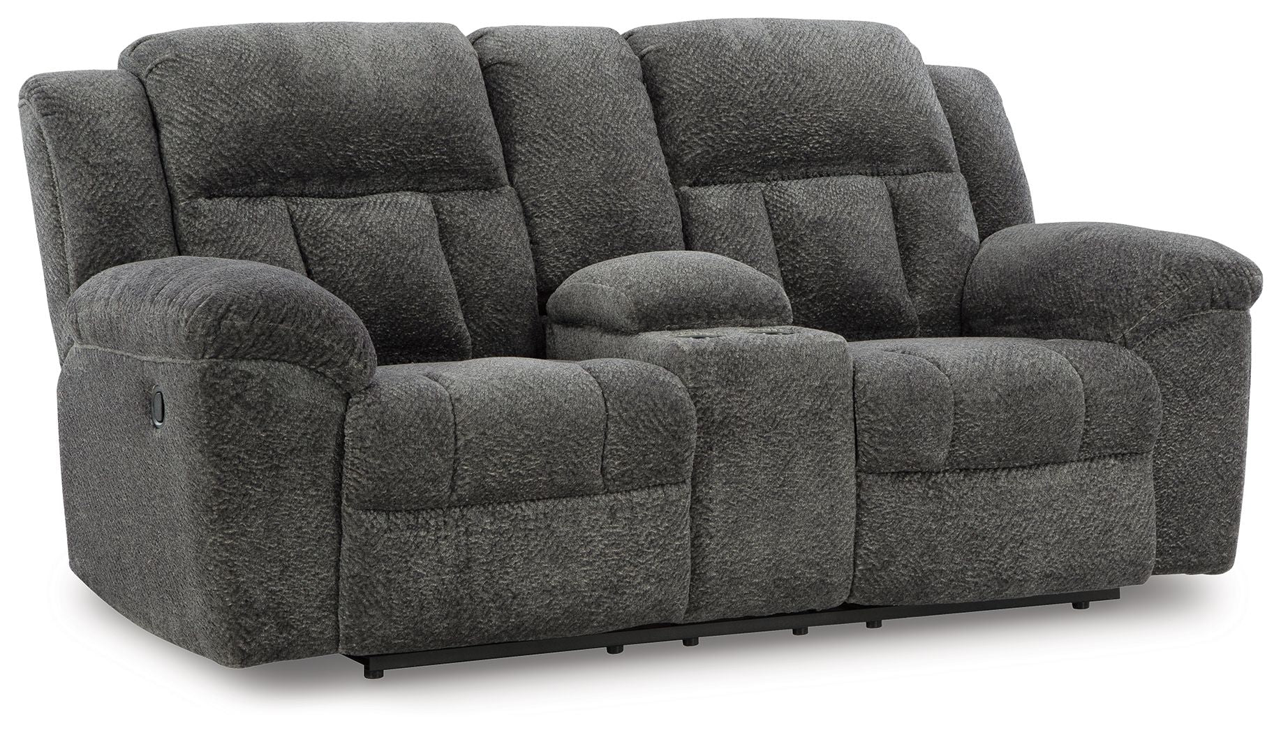 Signature Design by Ashley® Frohn - Dbl Reclining Loveseat With Console | Meri Furniture