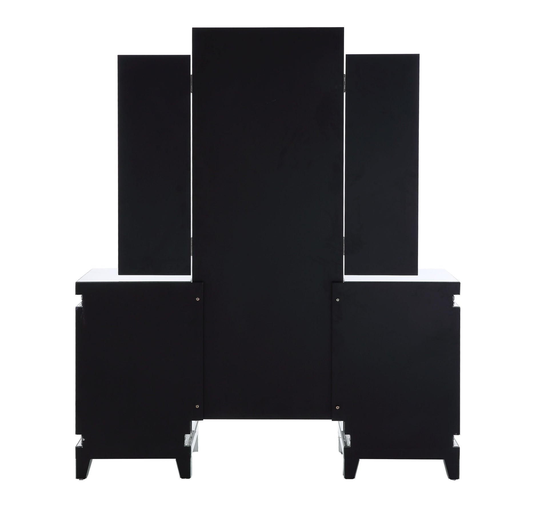 ACME Lotus - Vanity Desk - Mirrored & Faux Crystals | Meri Furniture