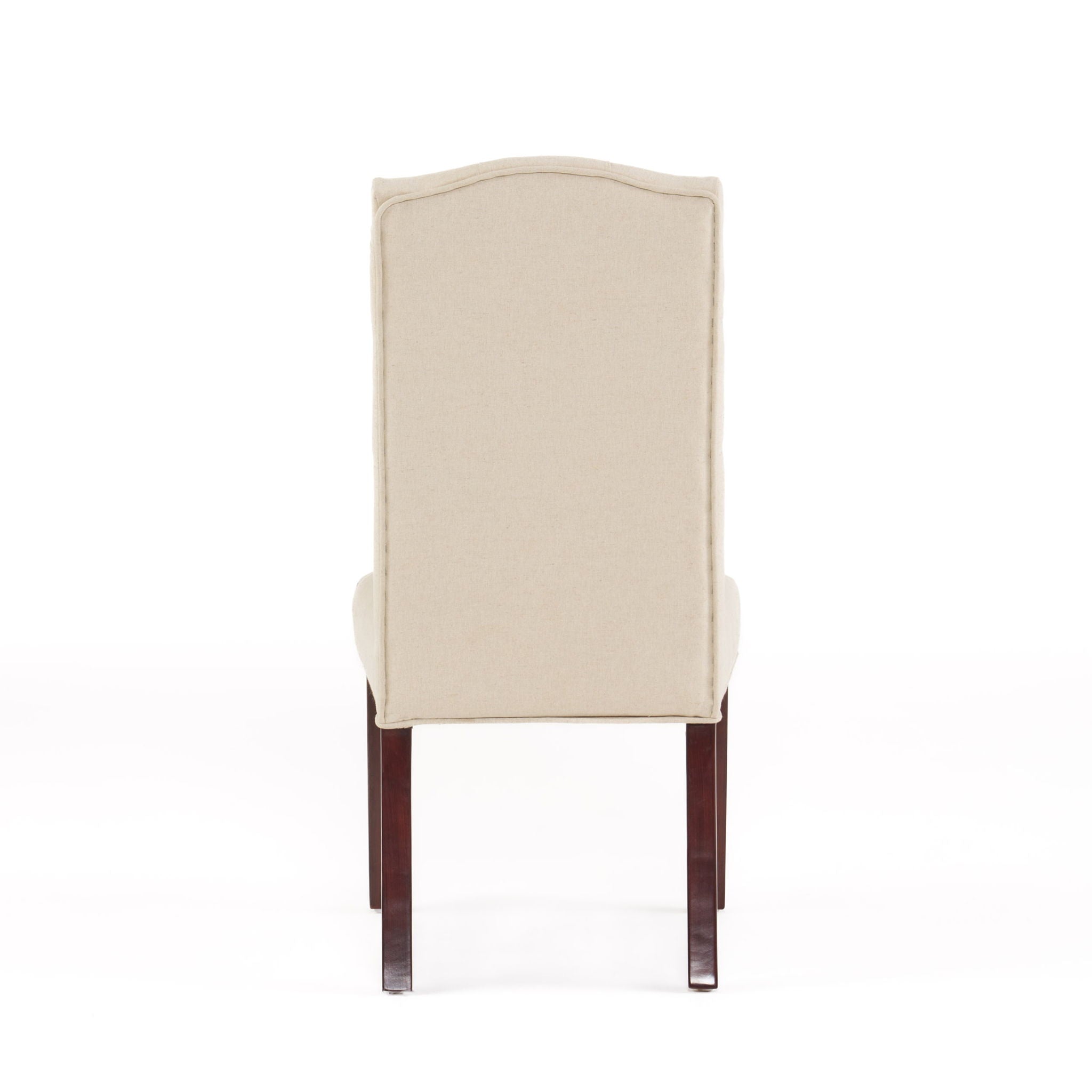 Harriet - Tufted Dining Chair Set Modern Farmhouse Style - Ivory Linen