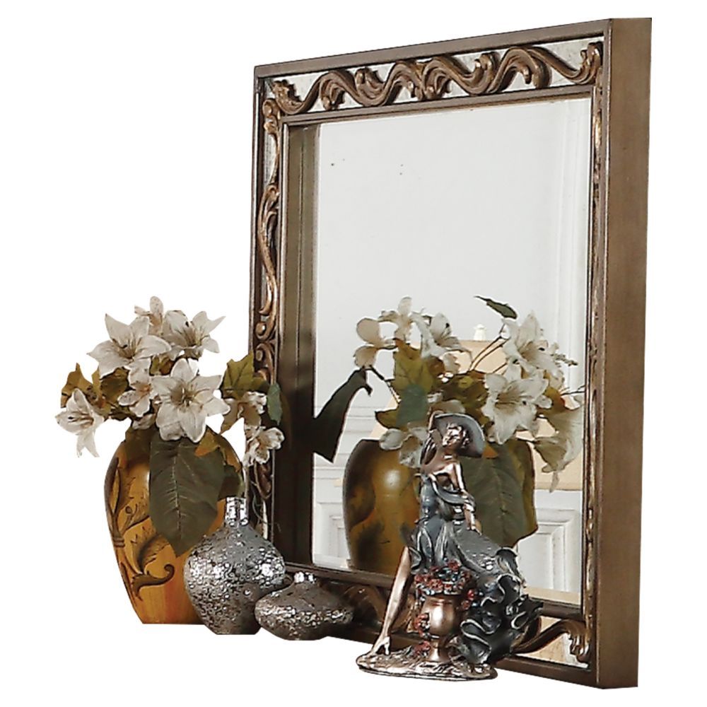 ACME Orianne - Mirror - Antique Gold | Meri Furniture