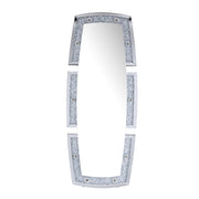 Noralie - 63" X 26" Floor Mirror With Faux Diamonds - Mirrored
