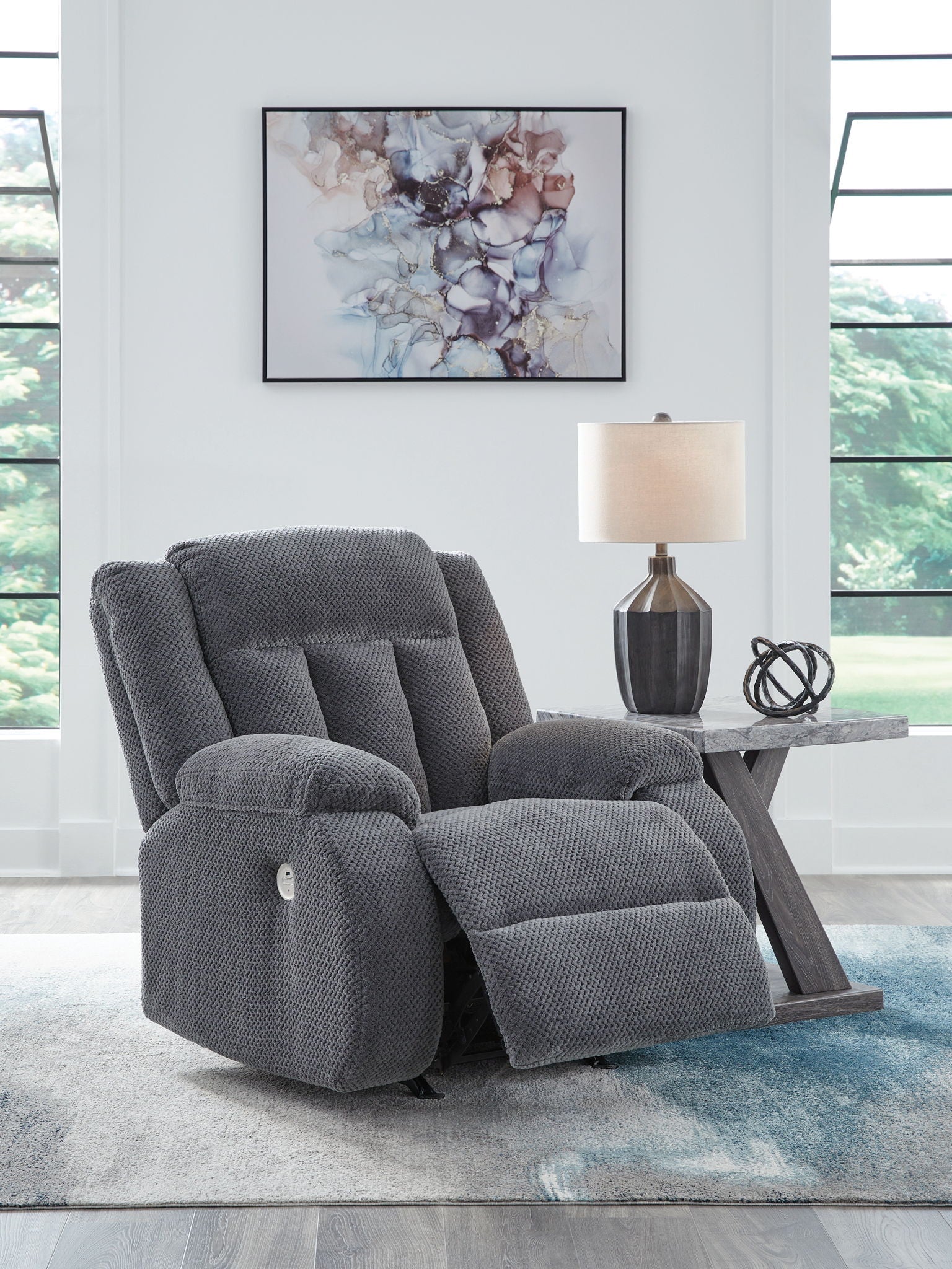 Observation - Power Rocker Recliner - Steel
