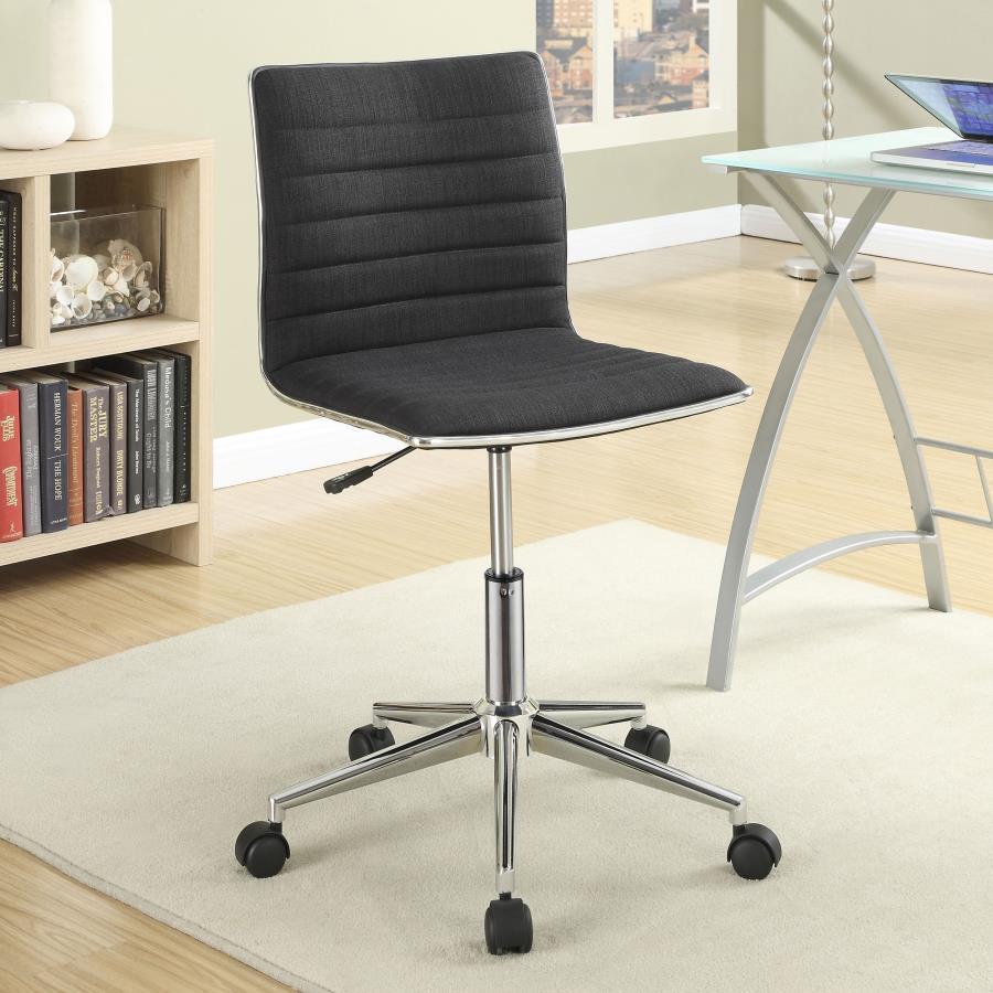 Coaster Fine Furniture Chryses - Upholstered Adjustable Home Office Desk Chair | Meri Furniture