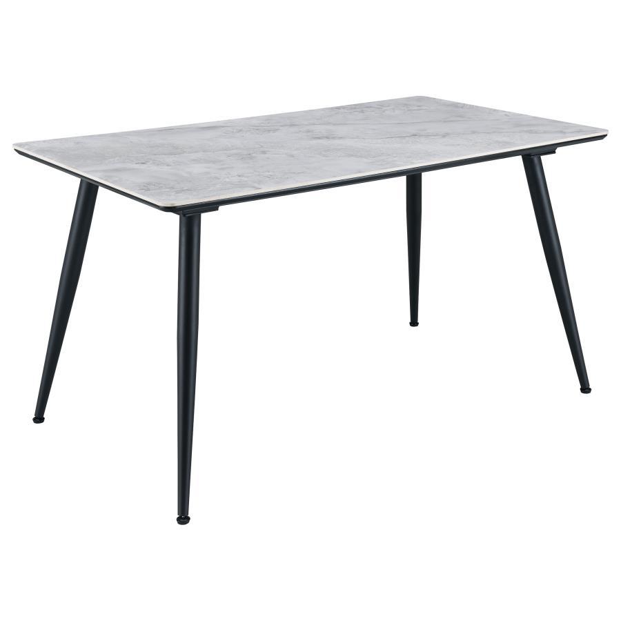 Coaster Fine Furniture Dennison - 5 Piece Rectangular Dining Table Set - Gray | Meri Furniture