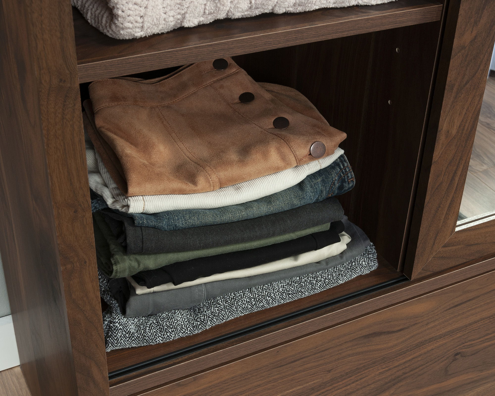 Wardrobe Cabinet in Grand Walnut
