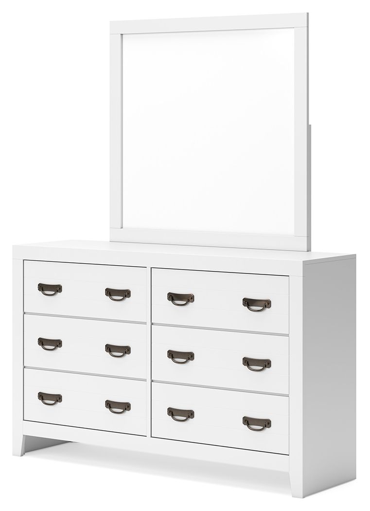 Signature Design by Ashley® Binterglen - White - Dresser And Mirror | Meri Furniture