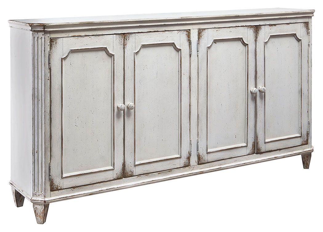 Ashley Furniture Mirimyn - Antique White - Accent Cabinet | Meri Furniture