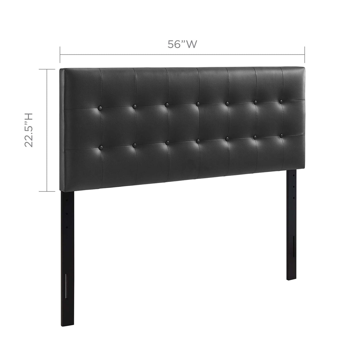 Emily Upholstered Vinyl Full Headboard by Modway