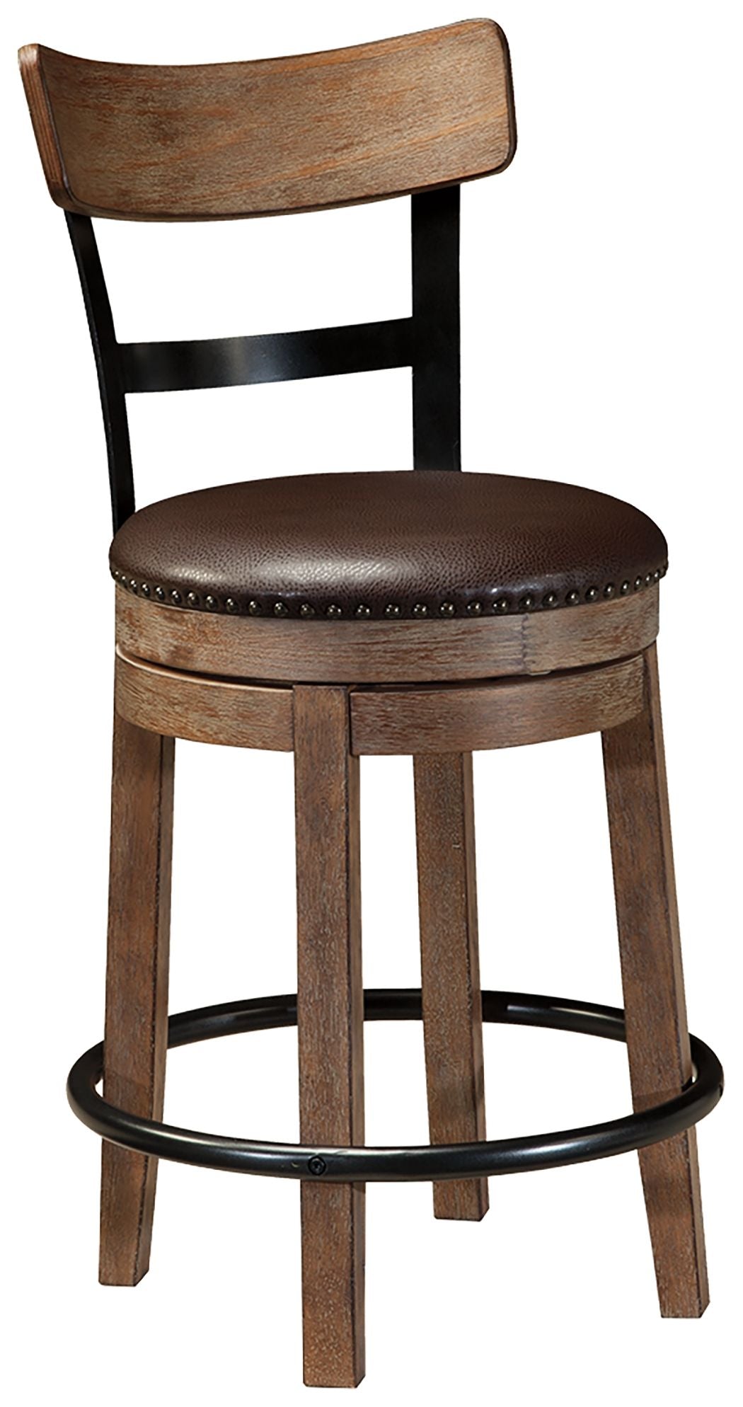 Ashley Furniture Pinnadel - Swivel Barstool | Meri Furniture