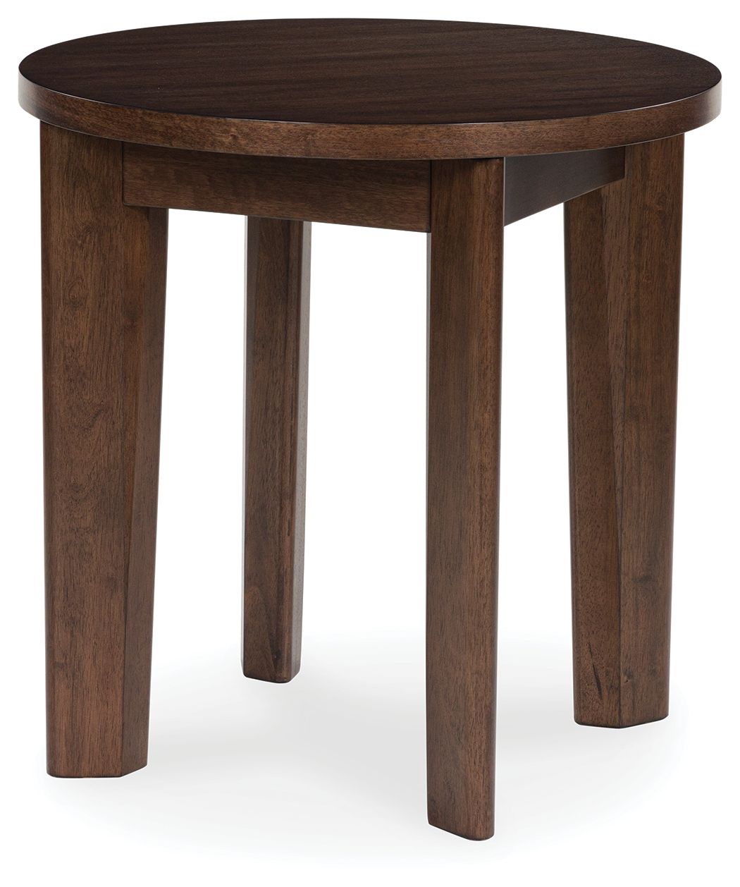 Signature Design by Ashley® Korestone 2 - Dark Brown - Round End Table | Meri Furniture