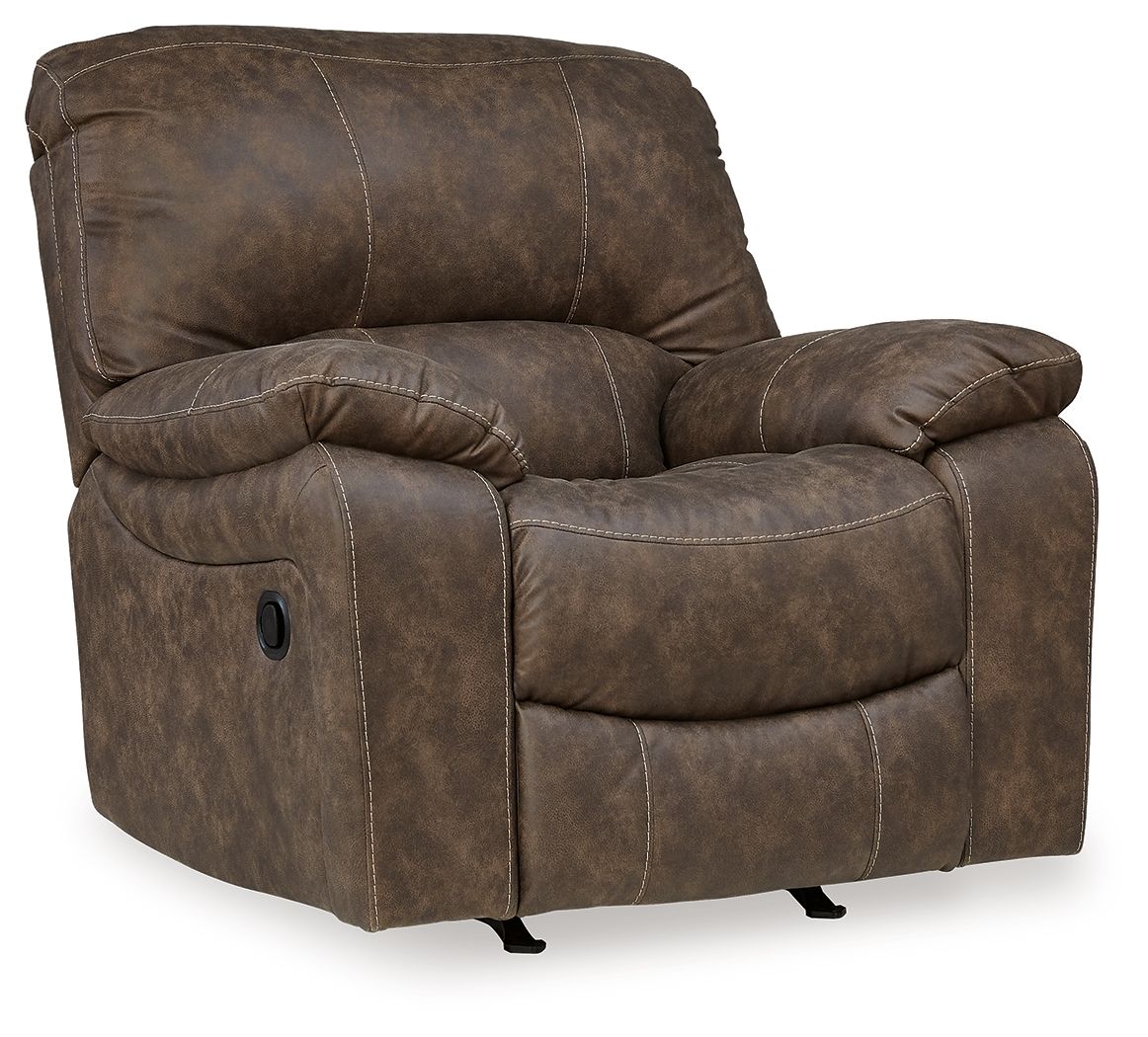 Signature Design by Ashley® Kilmartin - Chocolate - Rocker Recliner | Meri Furniture