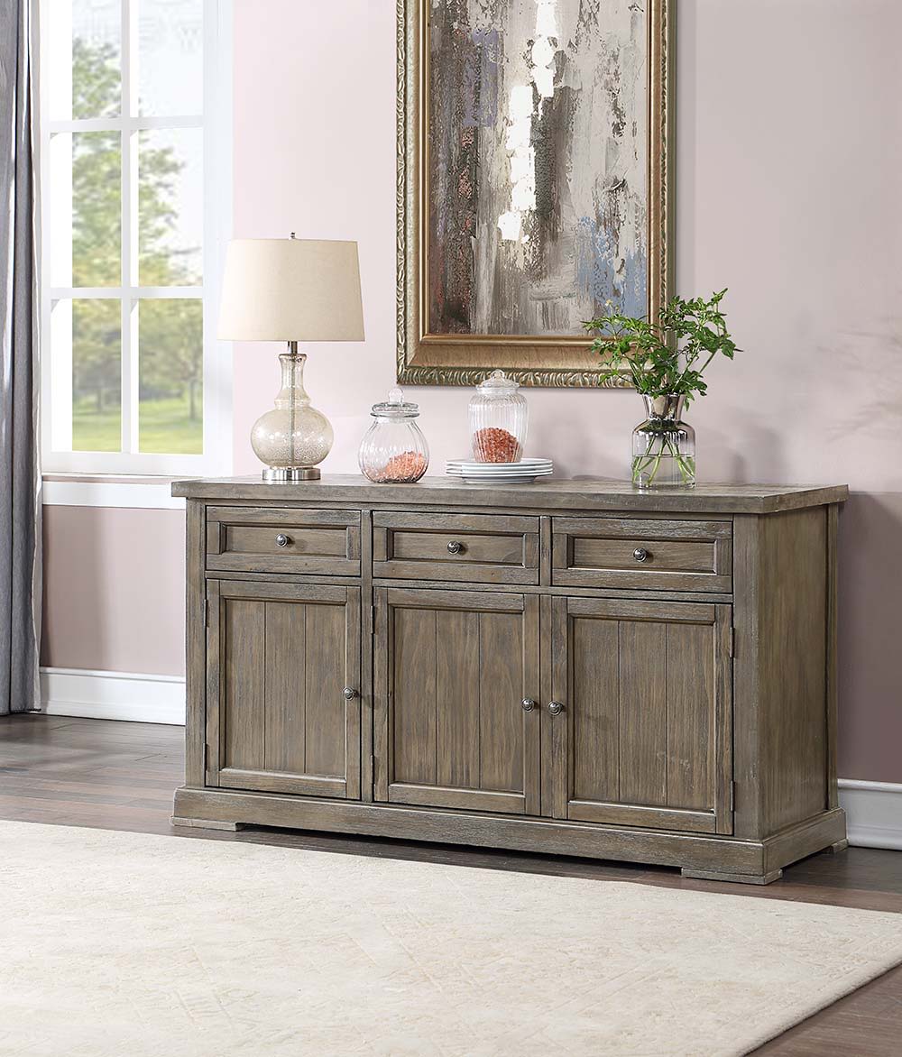 ACME Assembled w/3 Drw & 3 Doors (RF 2 Doors w/1 Fixed Shelf & LF Single Door w/1 Fixed Shelf) Drawer: GLIDE Side Metal, | Meri Furniture