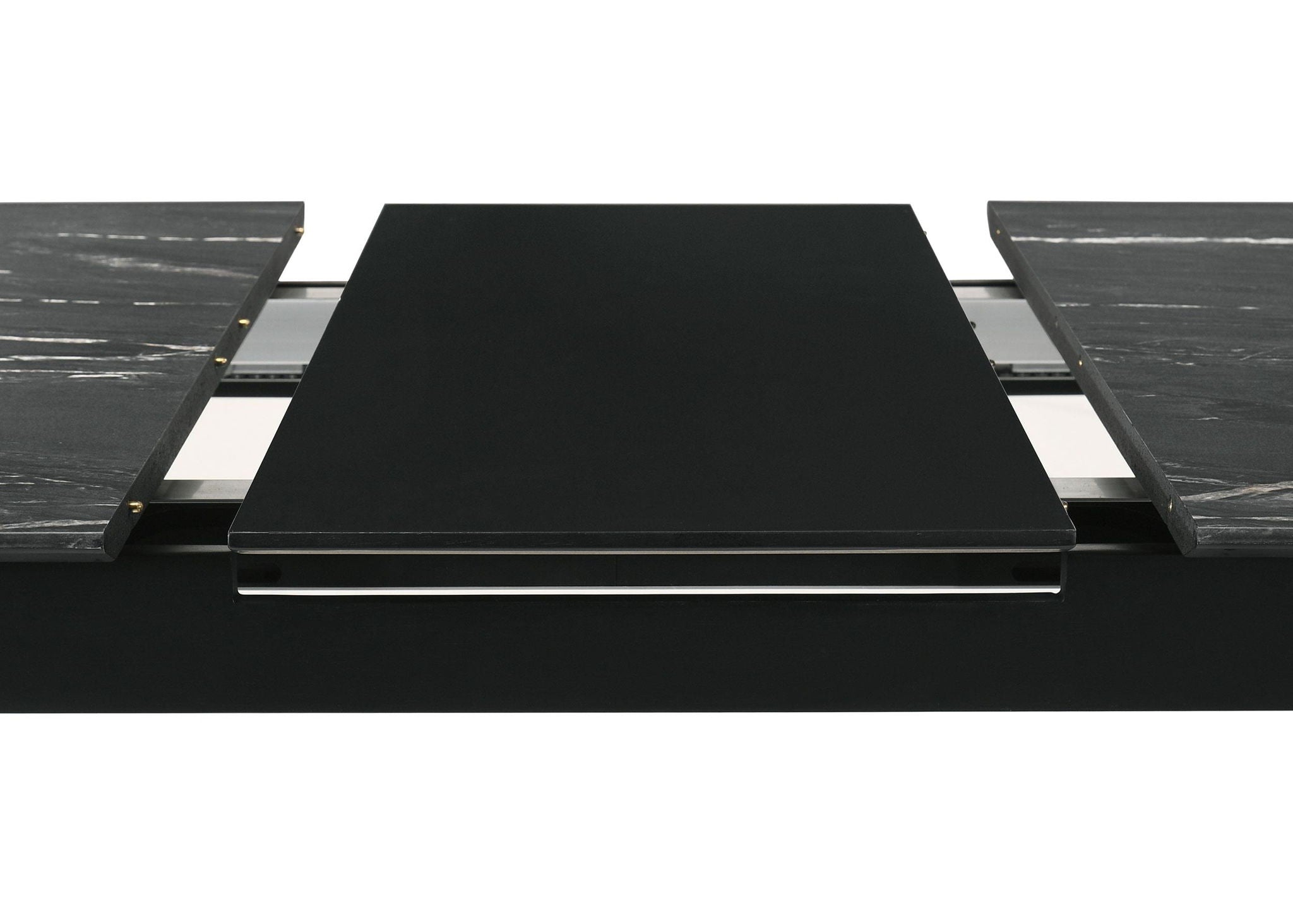 Crestmont 78-inch Extension Dining Table Black Faux Marble