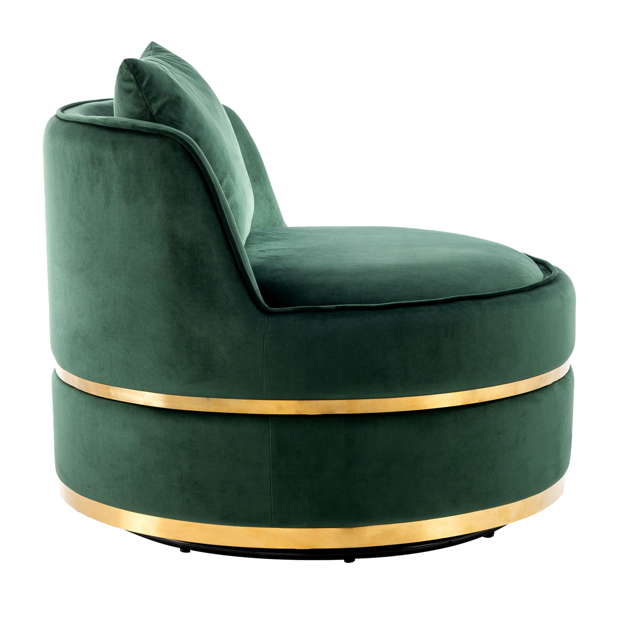 360 Degree Swivel Over Sized Upholstered Barrel Chair