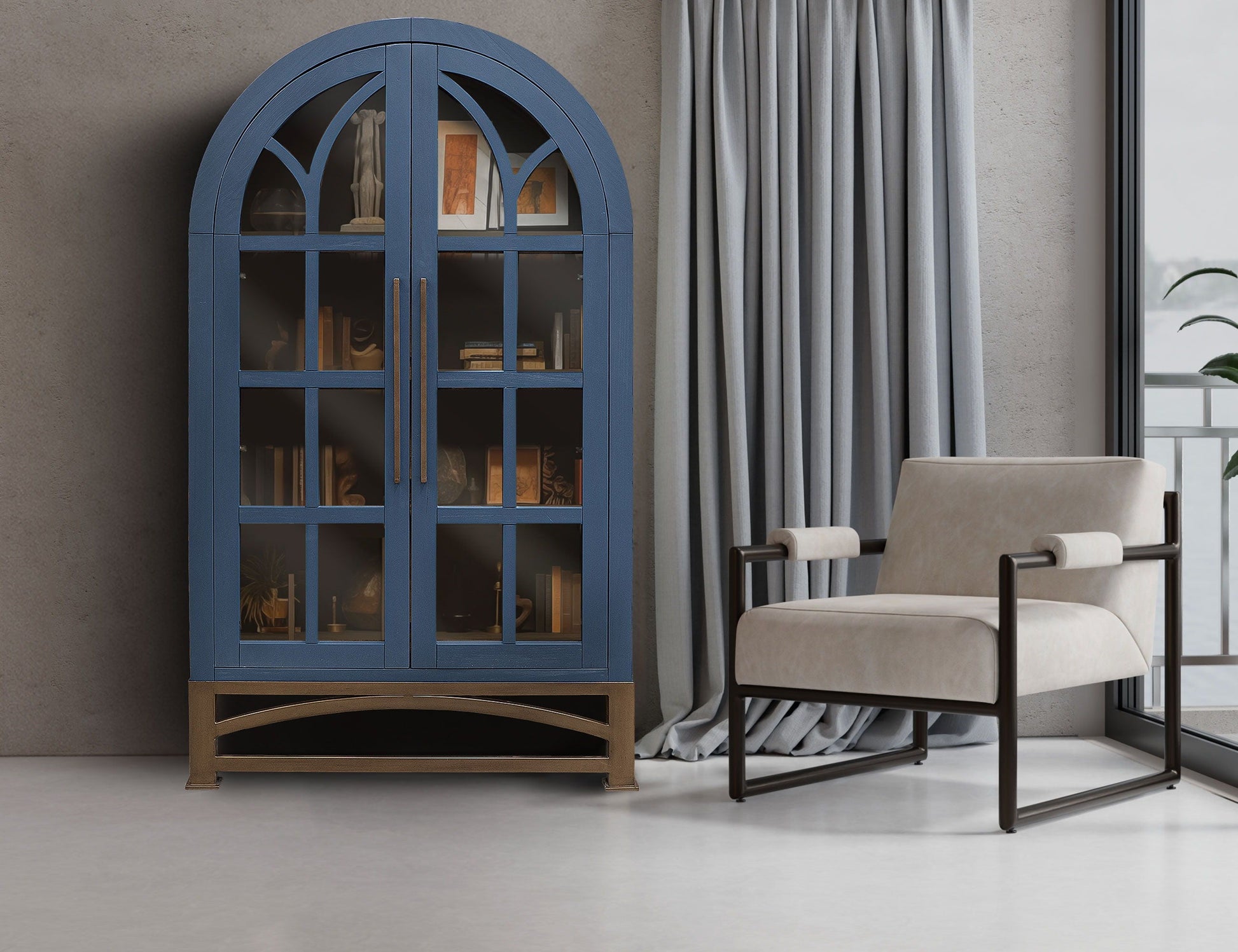 International Furniture Direct Obsidian - Cabinet | Meri Furniture