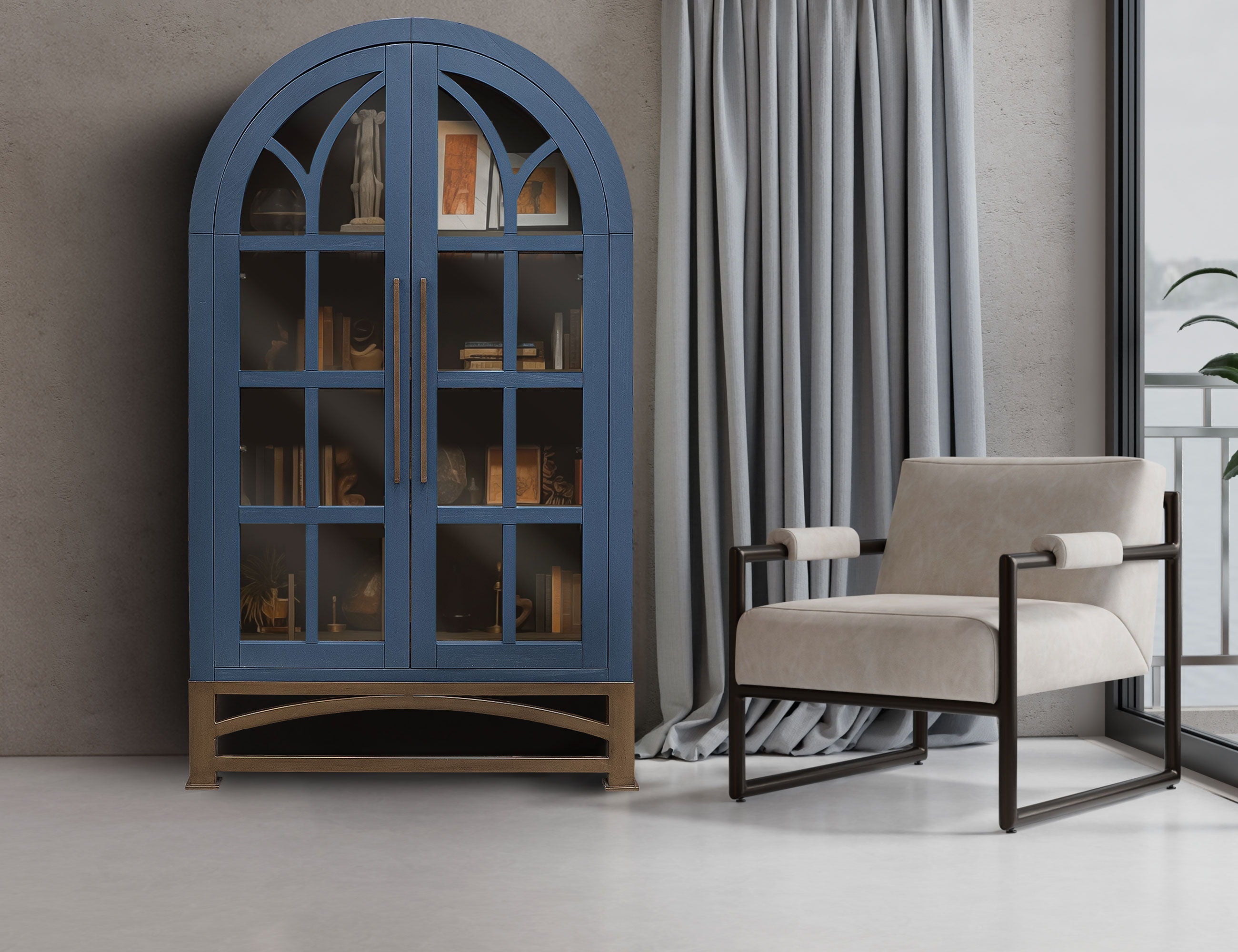 International Furniture Direct Obsidian - Cabinet | Meri Furniture