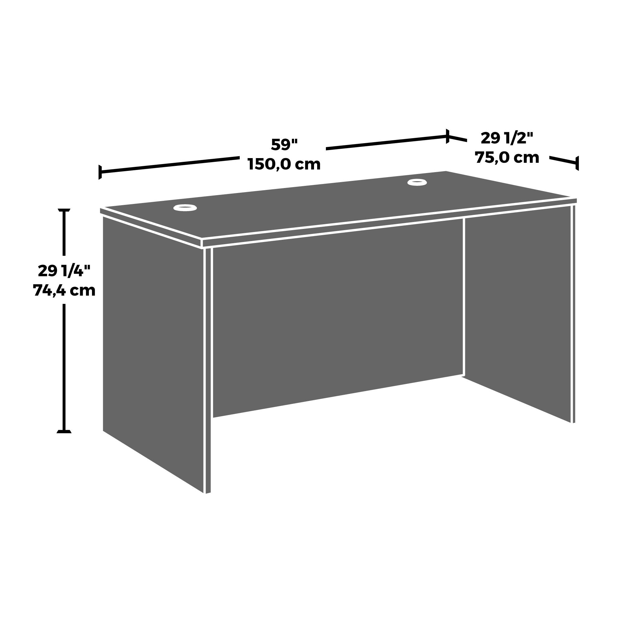 Commercial Desk 60" x 30" in Classic Cherry