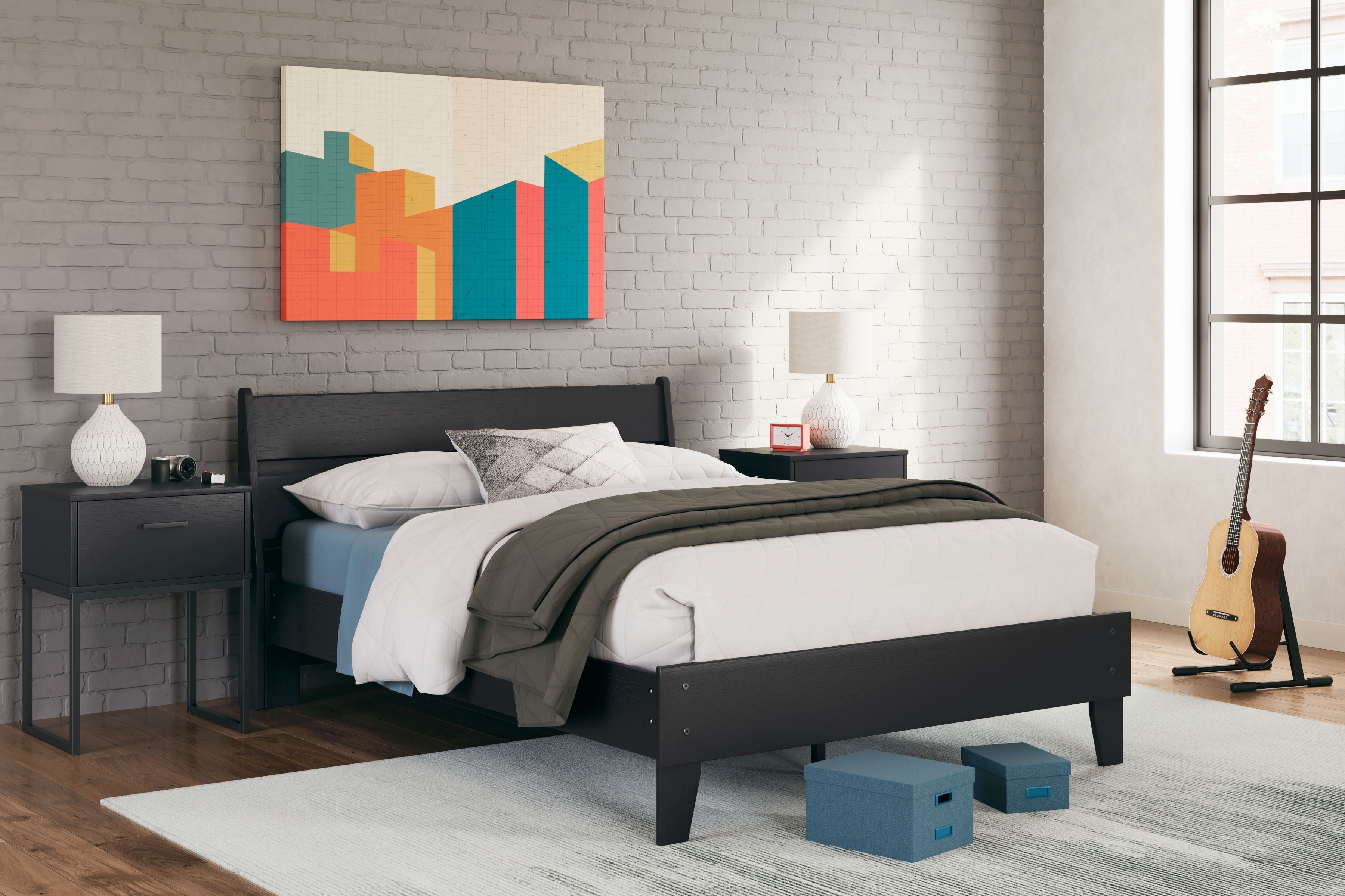 Millennium® by Ashley Socalle - Panel Platform Bed | Meri Furniture