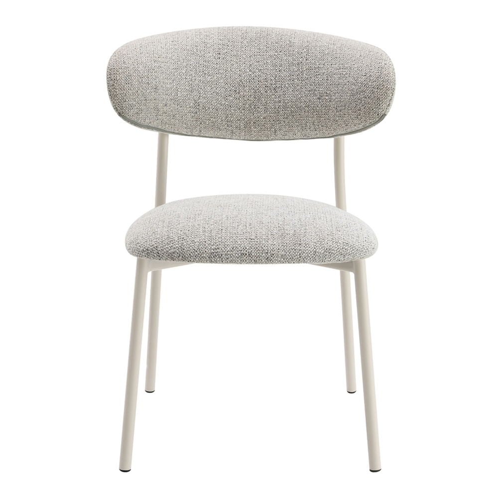 Kalam - Side Chair Set of 2) - Gray Fabric & Beige