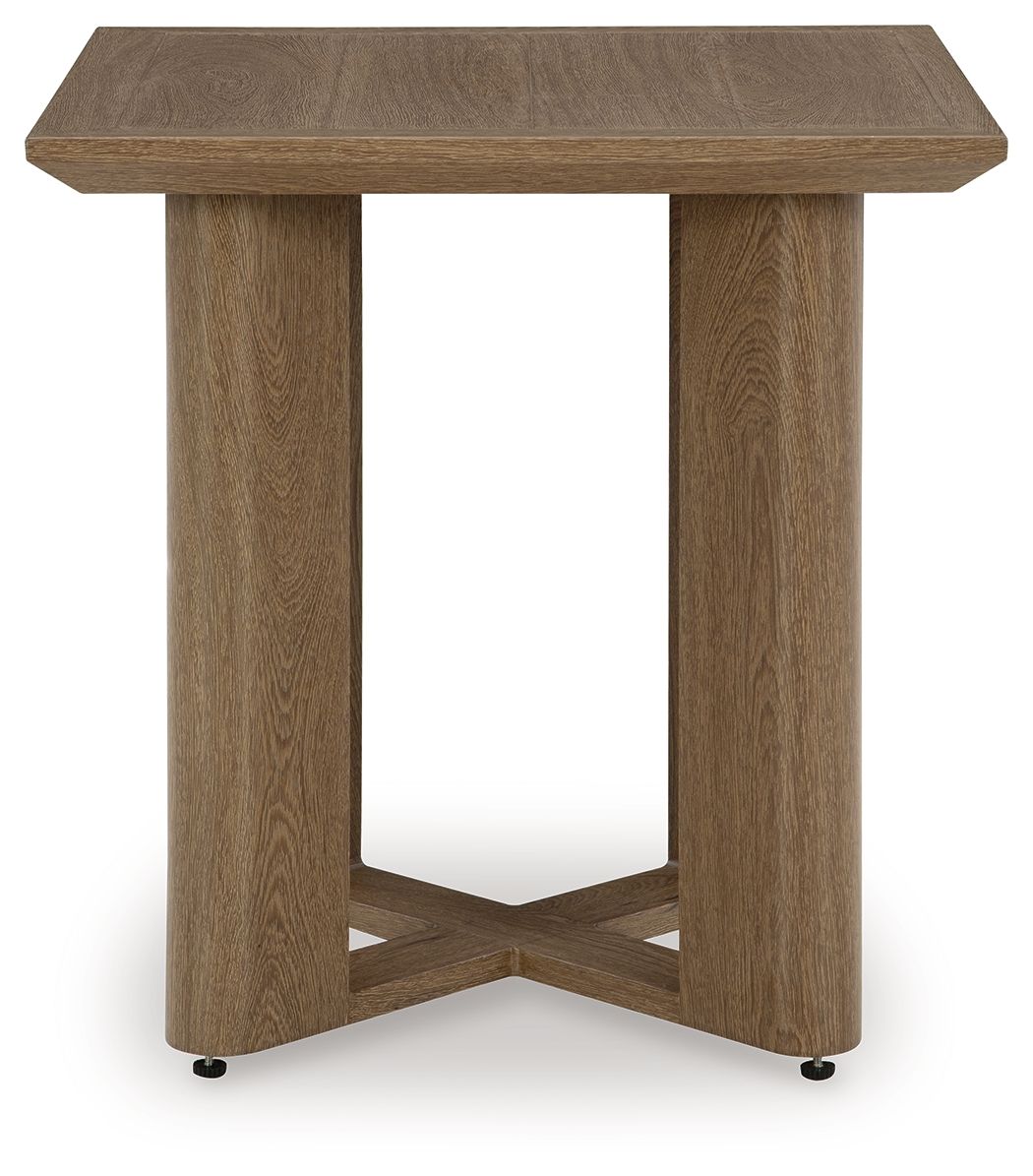 Signature Design by Ashley® Serene Bay - Dark Brown - Square End Table | Meri Furniture