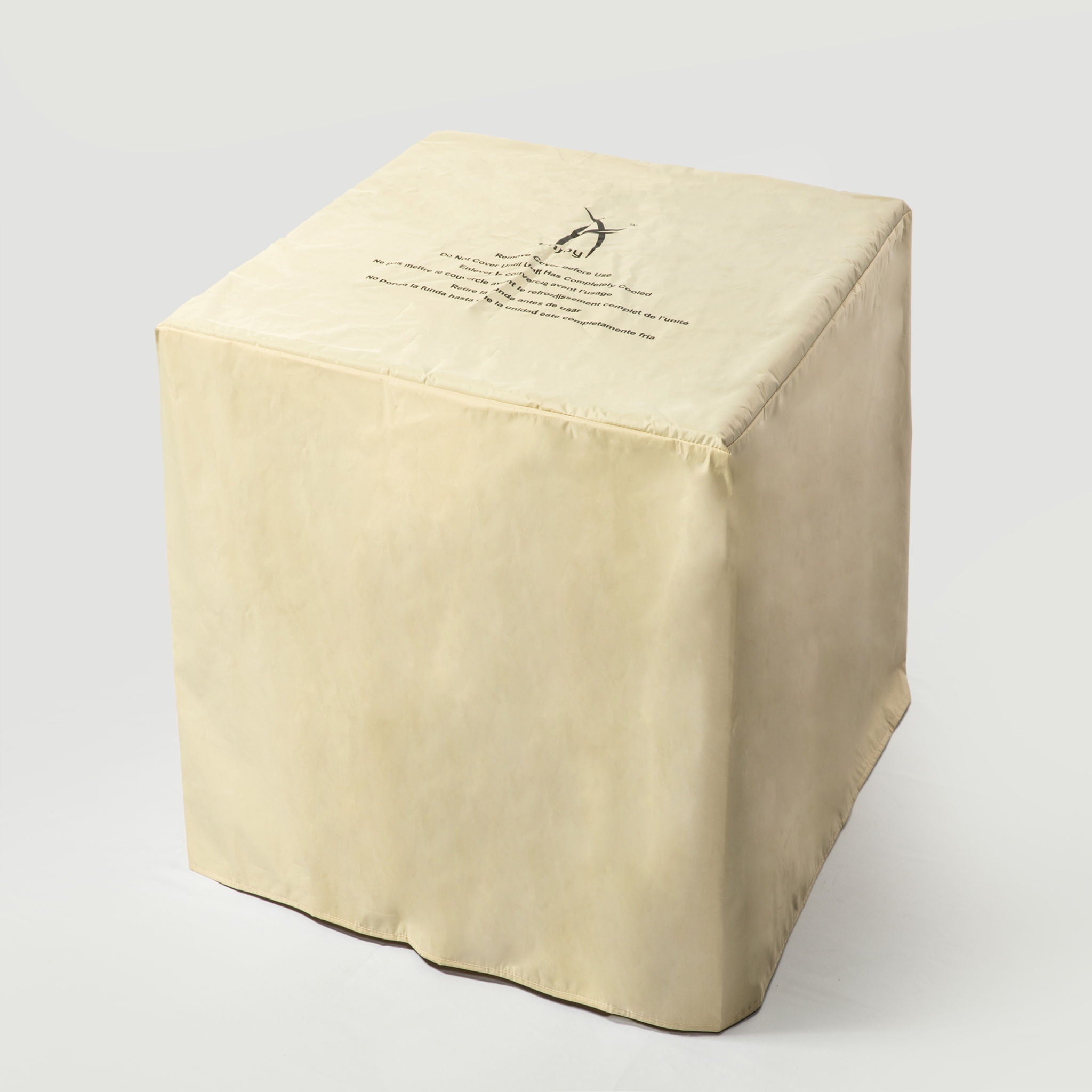 Propane Gas Square Fire Pit, Tile Tabletop With Beautiful Wicker Base For Outside