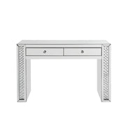 ACME Nysa - Vanity Desk - Mirrored & Faux Crystals | Meri Furniture
