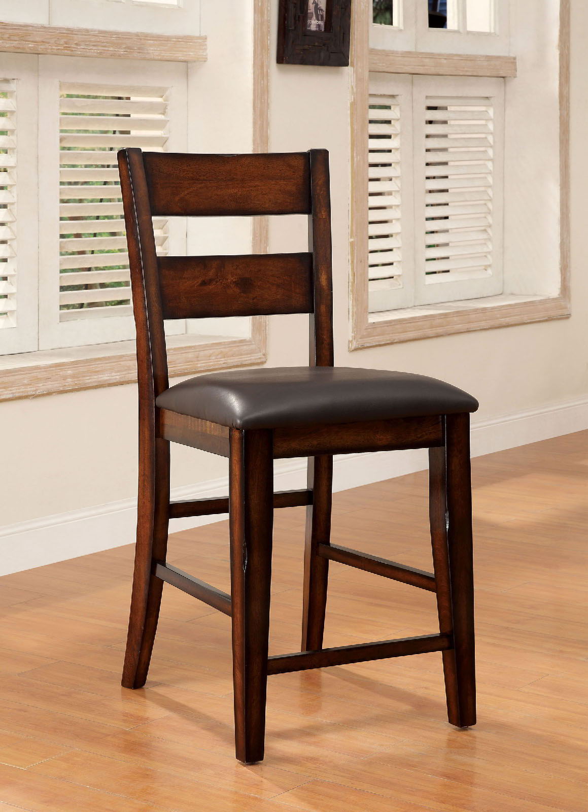 Dickinson - Counter Height Chair (Set of 2) - Dark Cherry