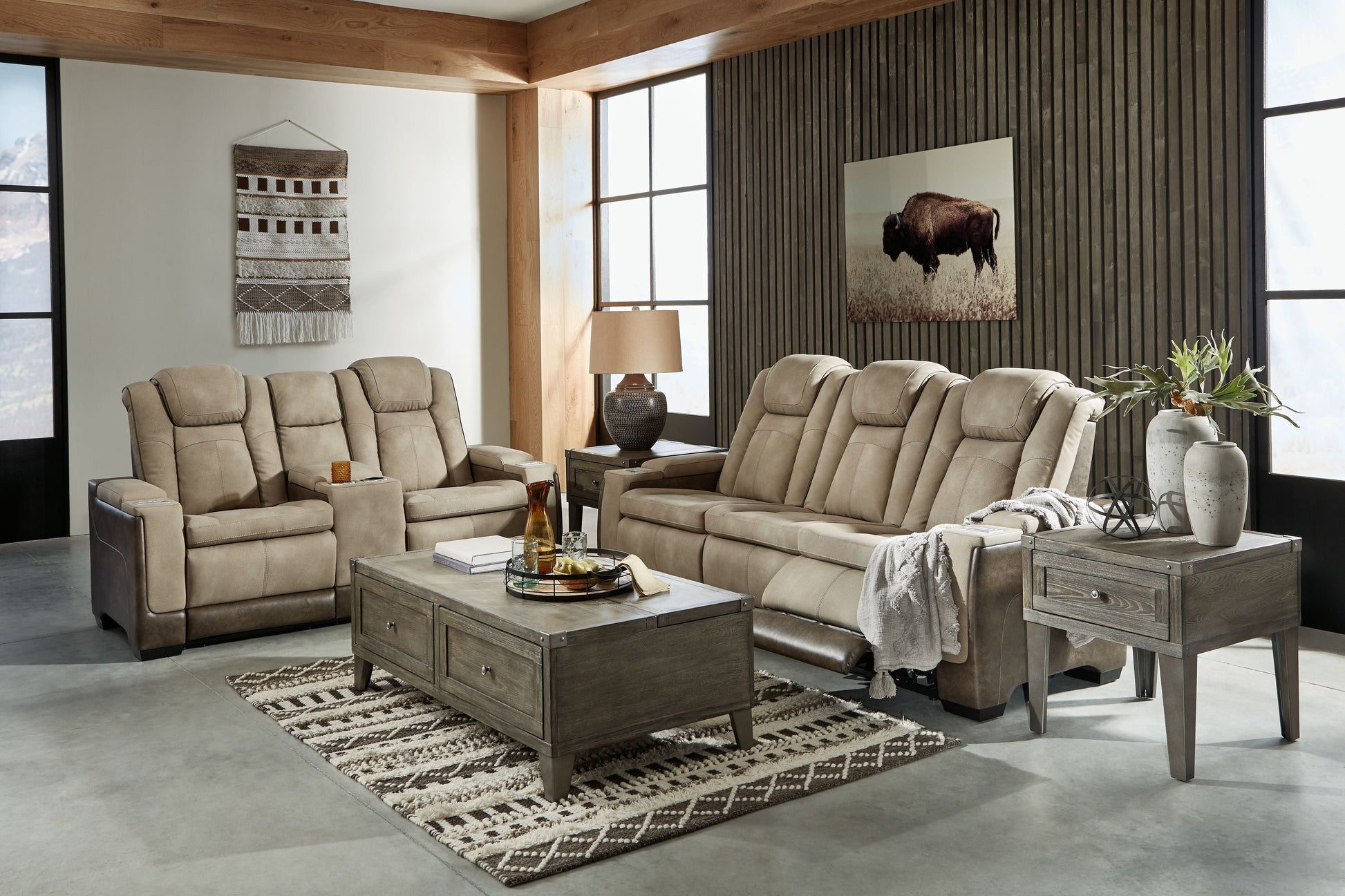 Signature Design by Ashley® Next-Gen Durapella - Power Reclinering Living Room Set | Meri Furniture