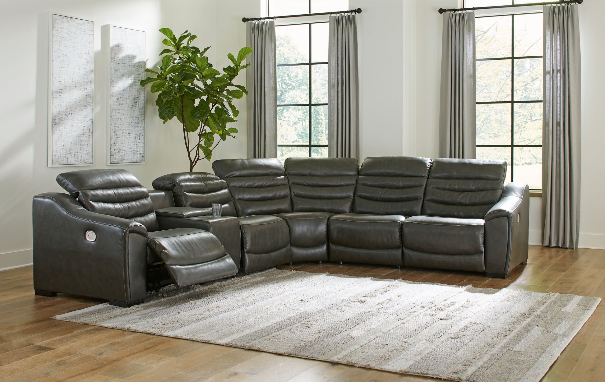 Signature Design by Ashley® Center Line - Power Recliner Sectional | Meri Furniture