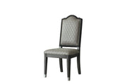 House Beatrice - Side Chair Set of 2) - Two Tone Gray Fabric & Charcoal