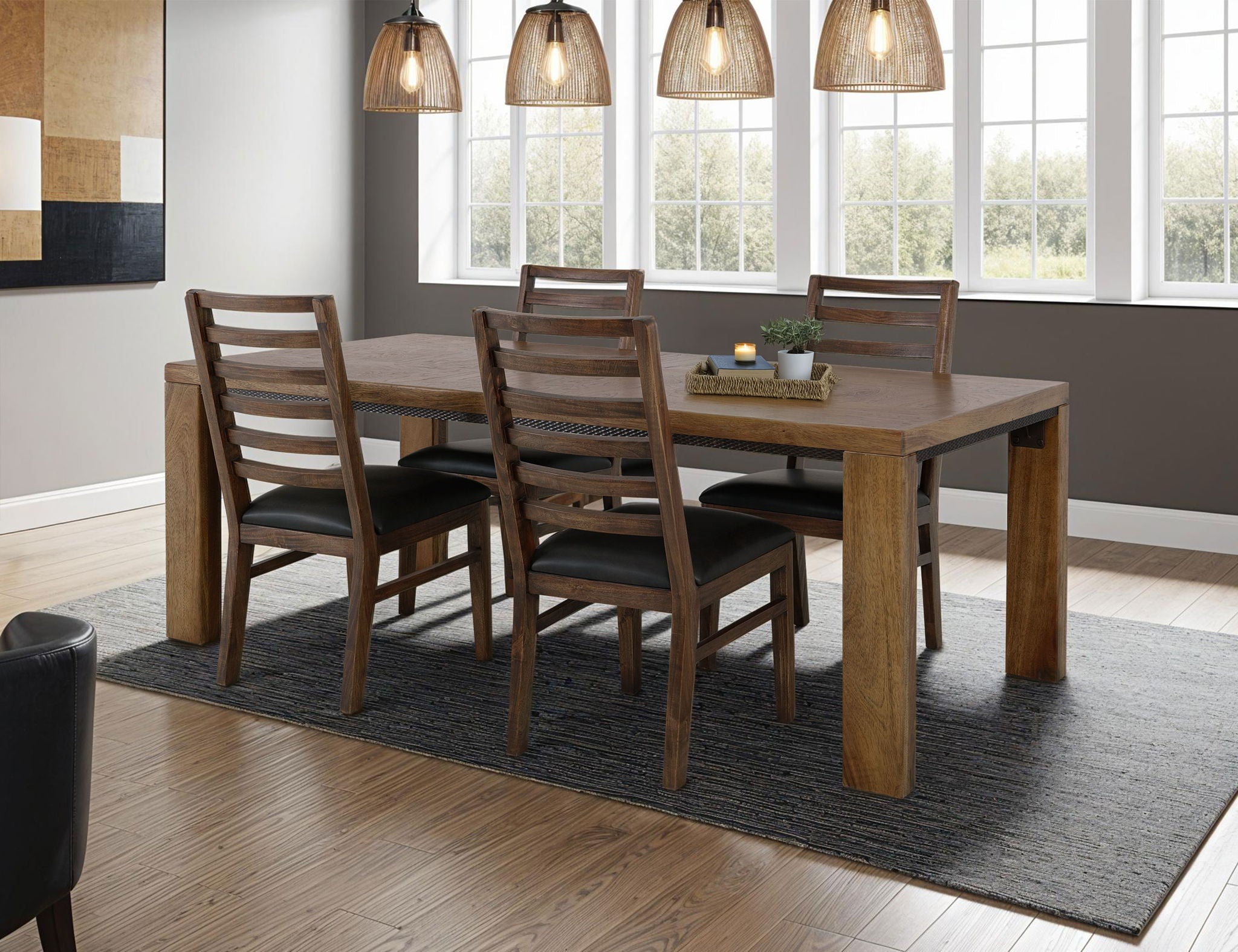 Walnut - Chair (Set of 2) - Walnut Brown