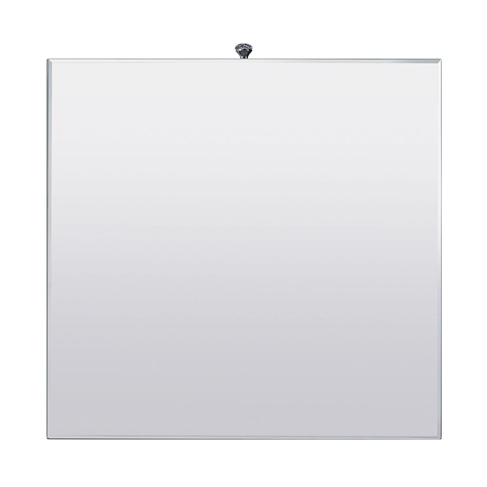 Noralie - 24" Square End Table - Mirrored & Faux Diamonds